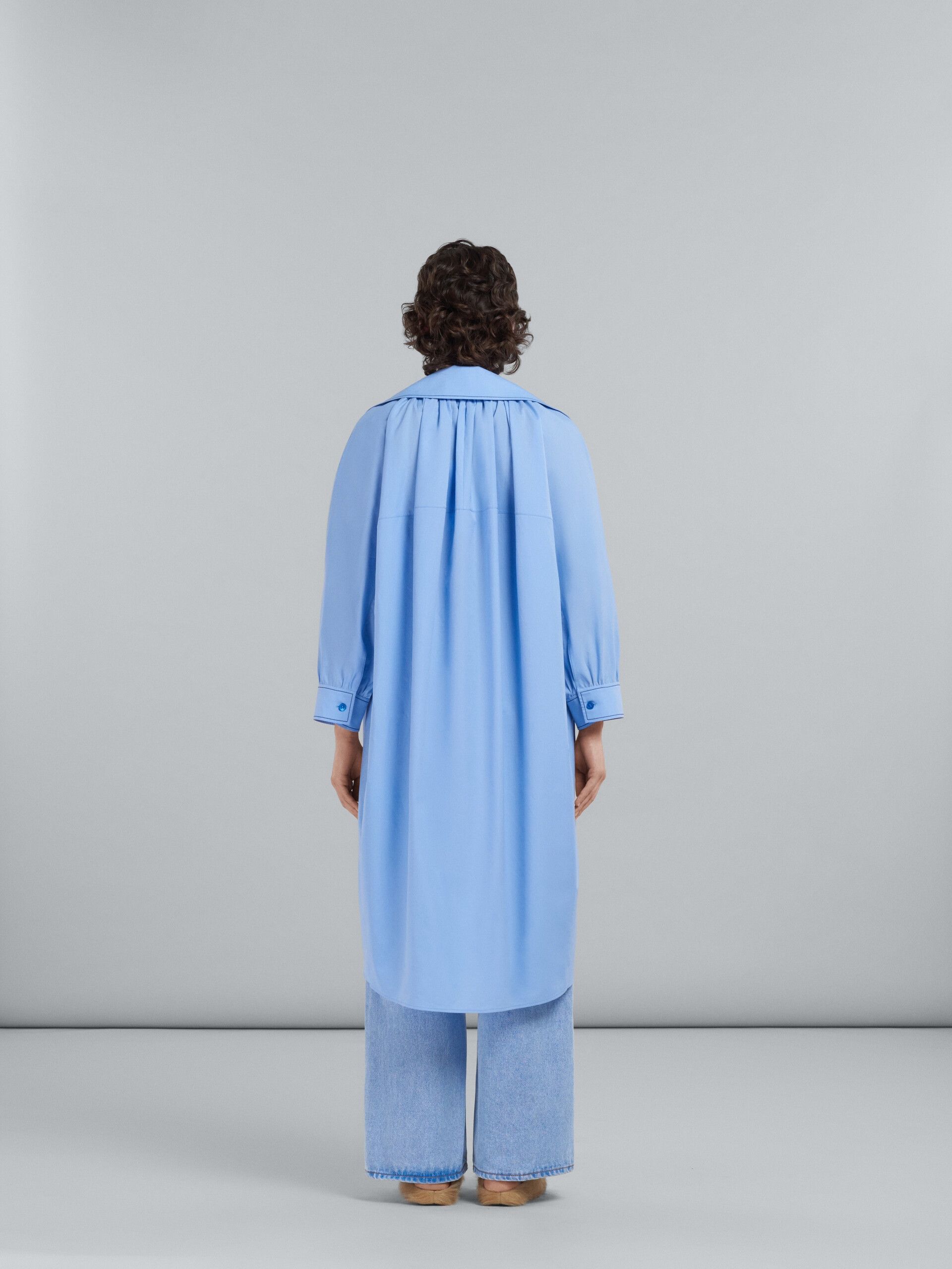 Marni o1f1d3z0525 Bio Cotton Dress in Blue Size L / US 10 / IT 46 - 3 Thumbnail