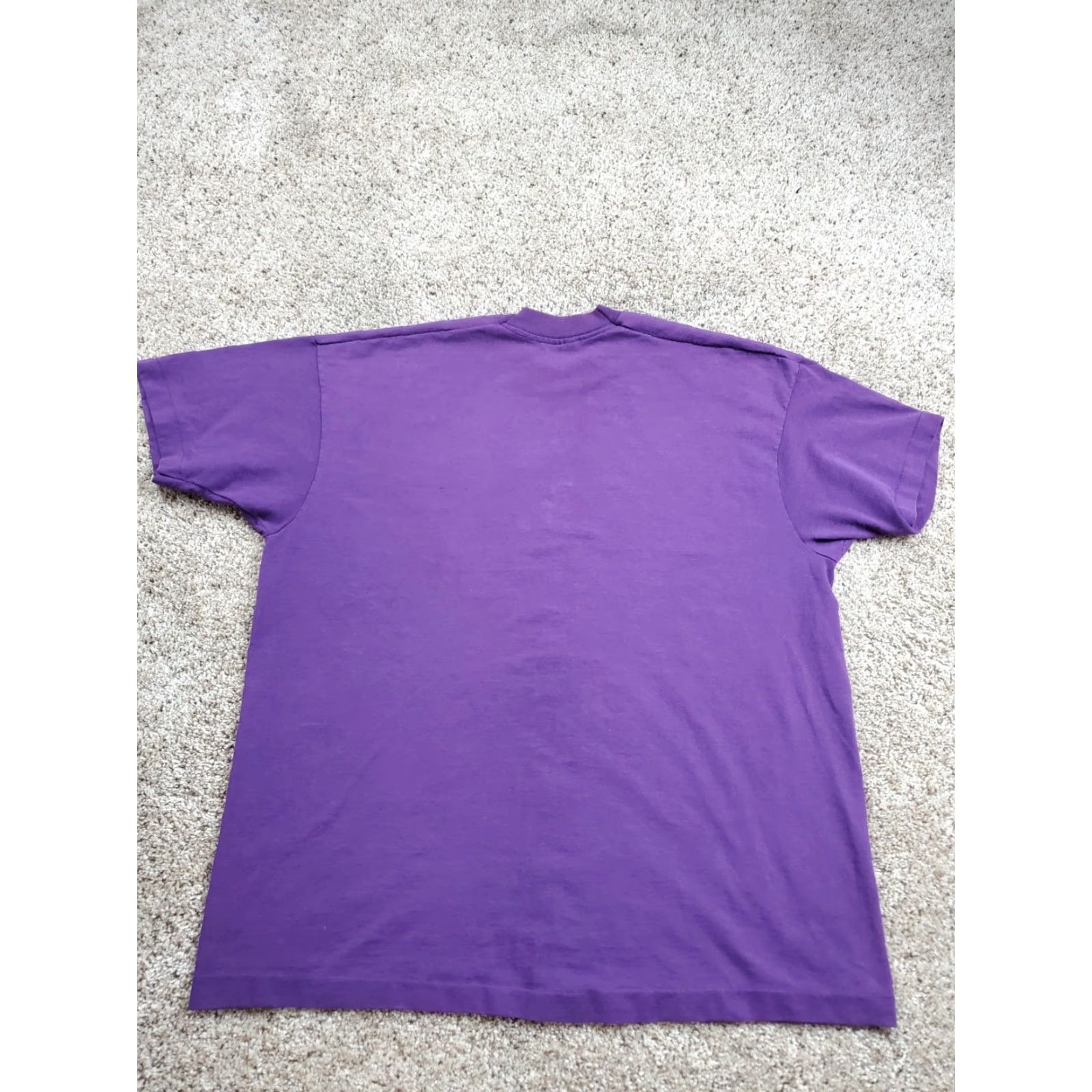 Vintage VINTAGE 90s BVD T Shirt 2XL Mens Purple Pocket Blank Single Stitch USA Made Size US XXL / EU 58 / 5 - 6 Thumbnail