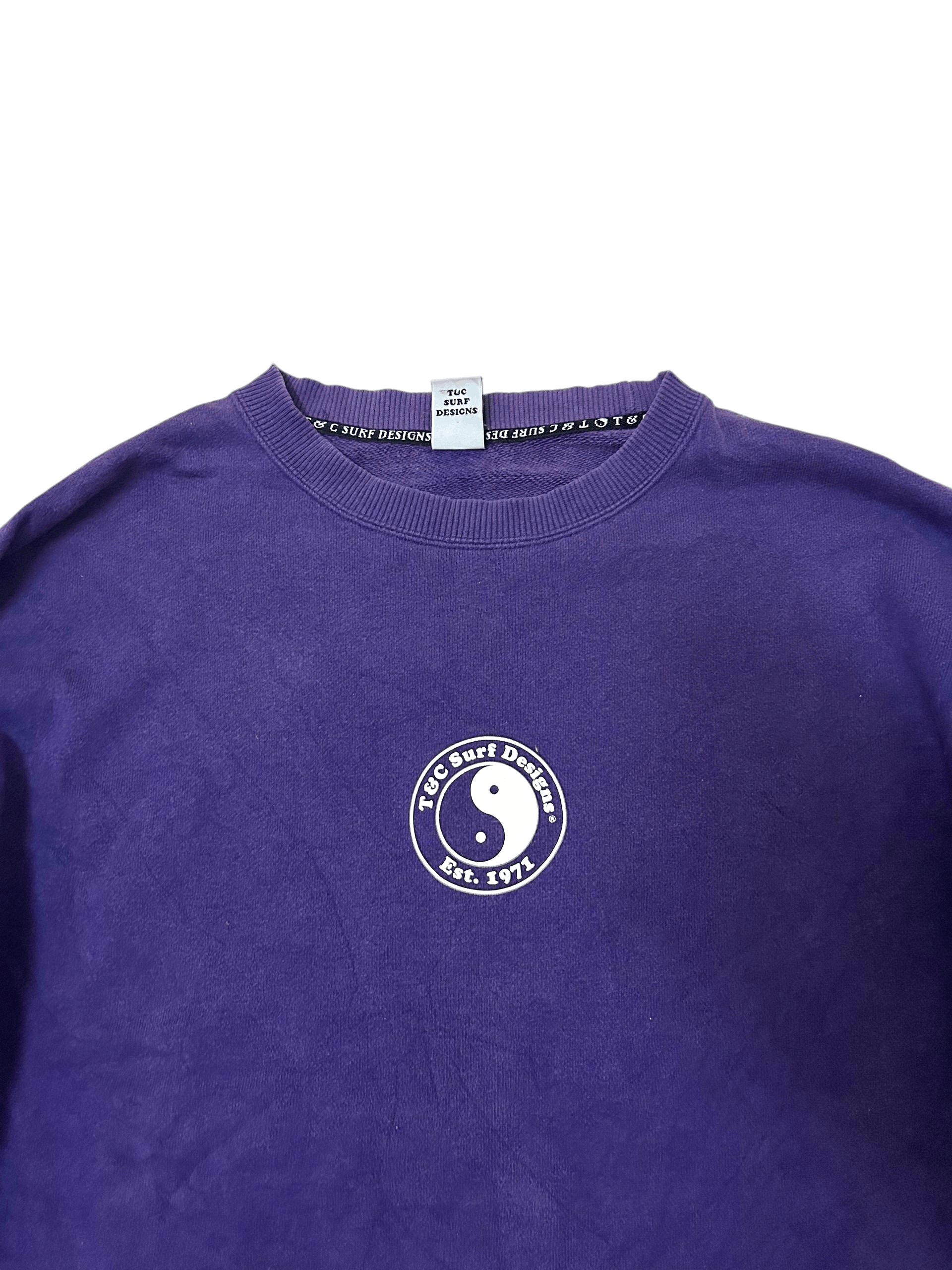 Vintage Vintage T&C Surf Design Yin Yang Sweatshirts Size US L / EU 52-54 / 3 - 5 Thumbnail
