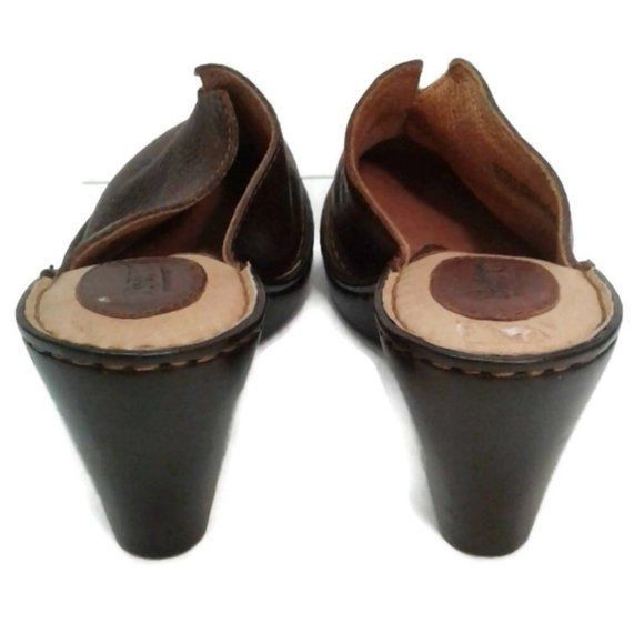 Born Born US 7 Clogs EU 40.5 Slip On Mules W8173 shoes Brown Leat Size US 7 / IT 37 - 3 Thumbnail