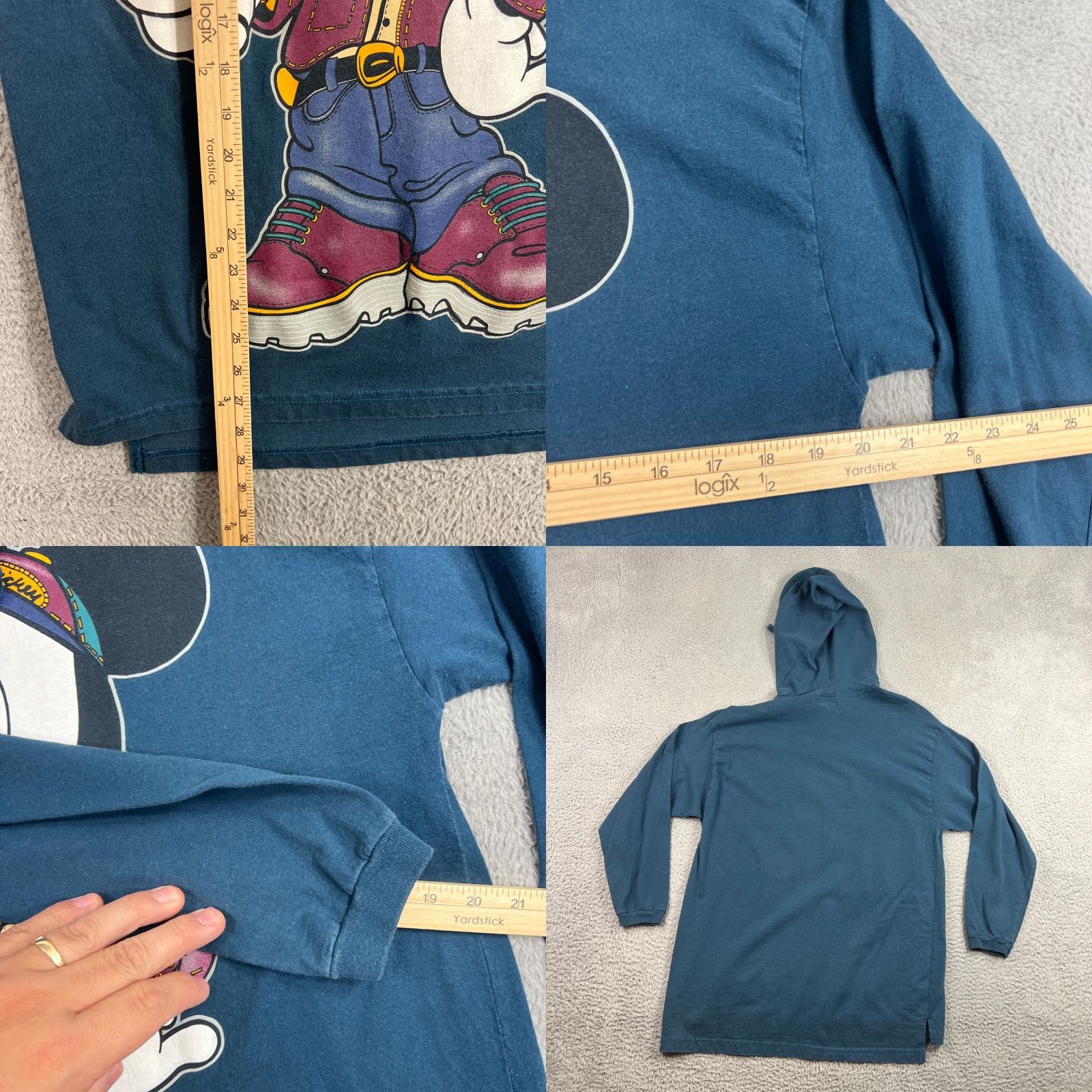 Mickey Unlimited VINTAGE Mickey Unlimited Hoodie Size M Blue Pullover Long Sleeve Jumbo Graphic Unisex Adults Size US M / EU 48-50 / 2 - 8 Thumbnail