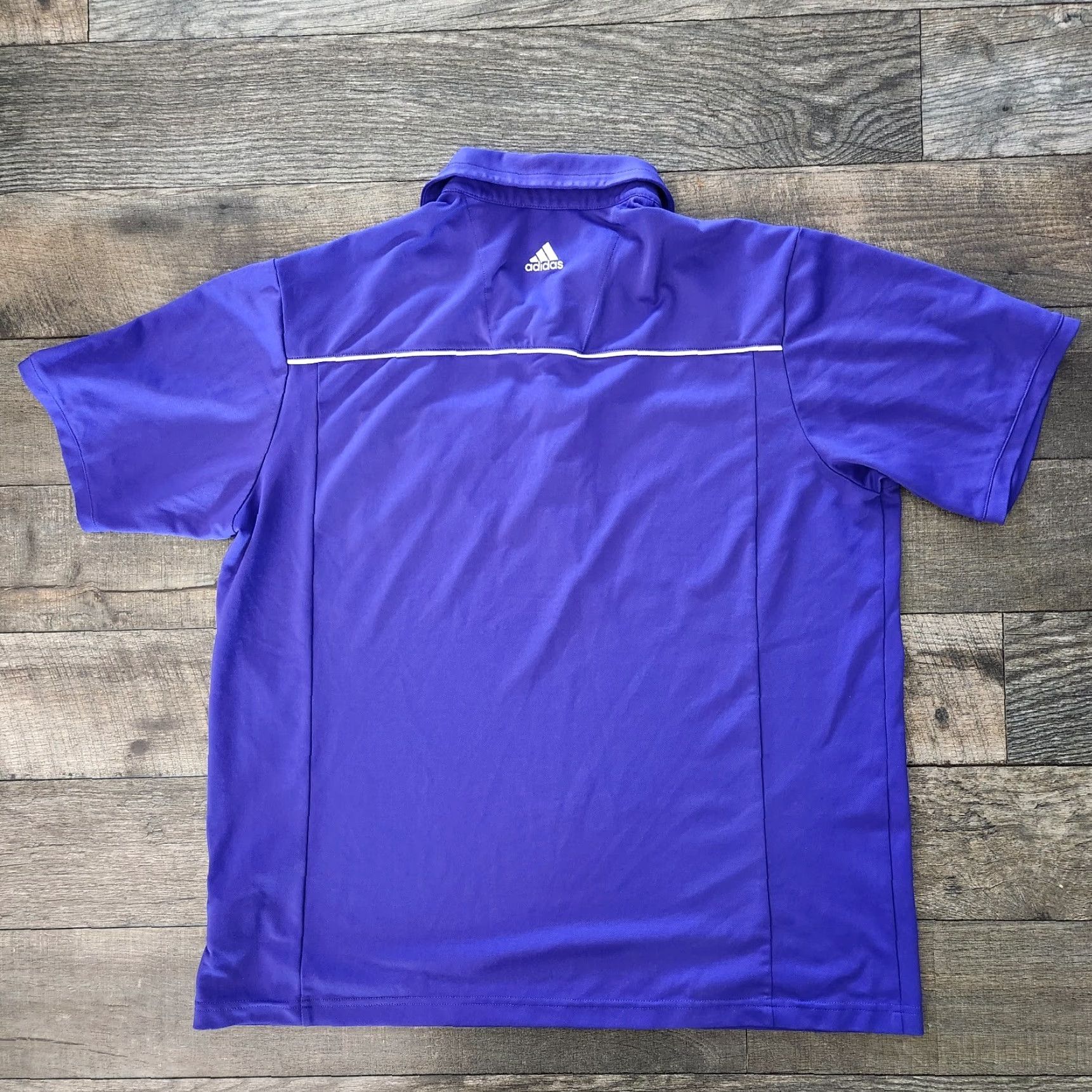 Adidas Adidas Golf Climalite Purple Short Sleeve Pocket Polo Shirt Men's Size Large Size US L / EU 52-54 / 3 - 3 Thumbnail