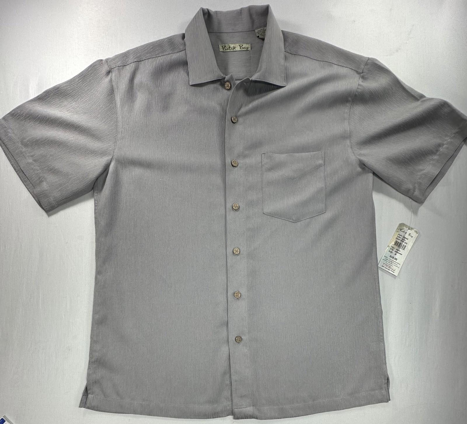 Batik Bay Batik Bay Short Sleeve Sport Shirt Gray Men's Medium Size US M / EU 48-50 / 2 - 1 Thumbnail