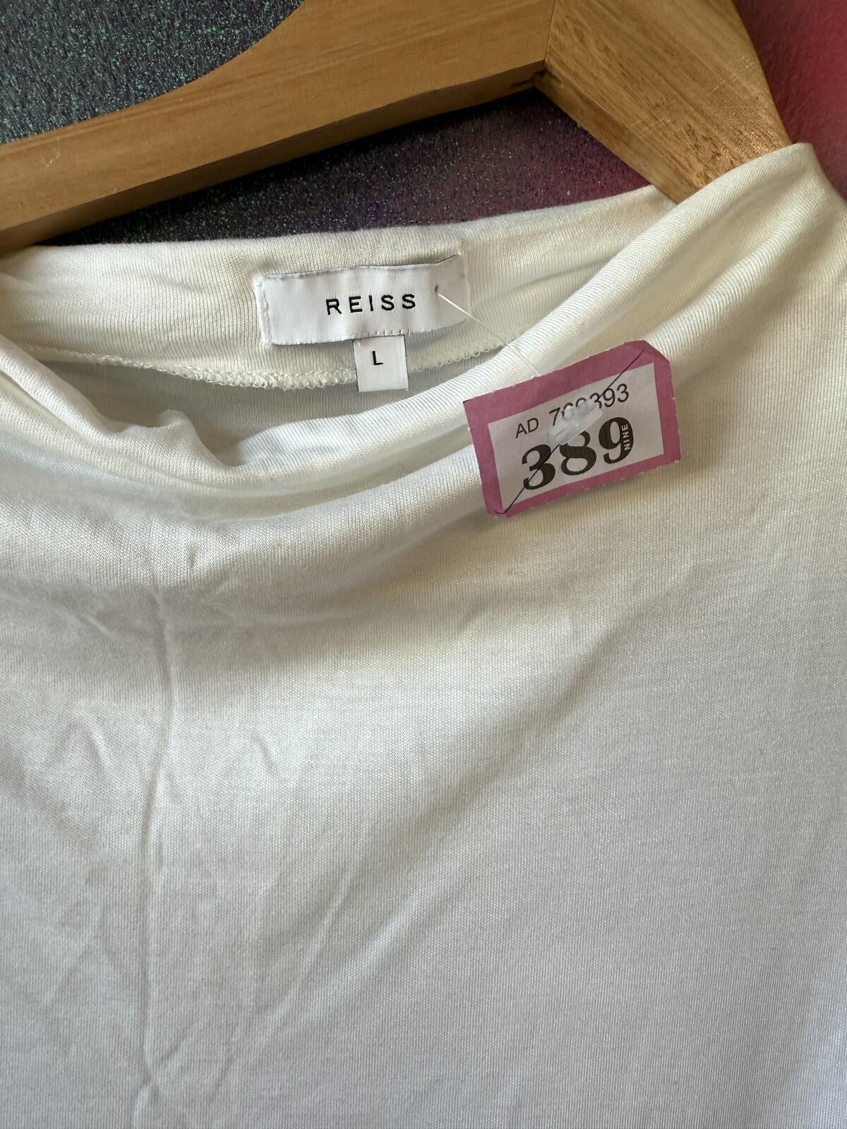 Reiss Reiss white cotton cap sleeve top Size L / US 10 / IT 46 - 2 Thumbnail