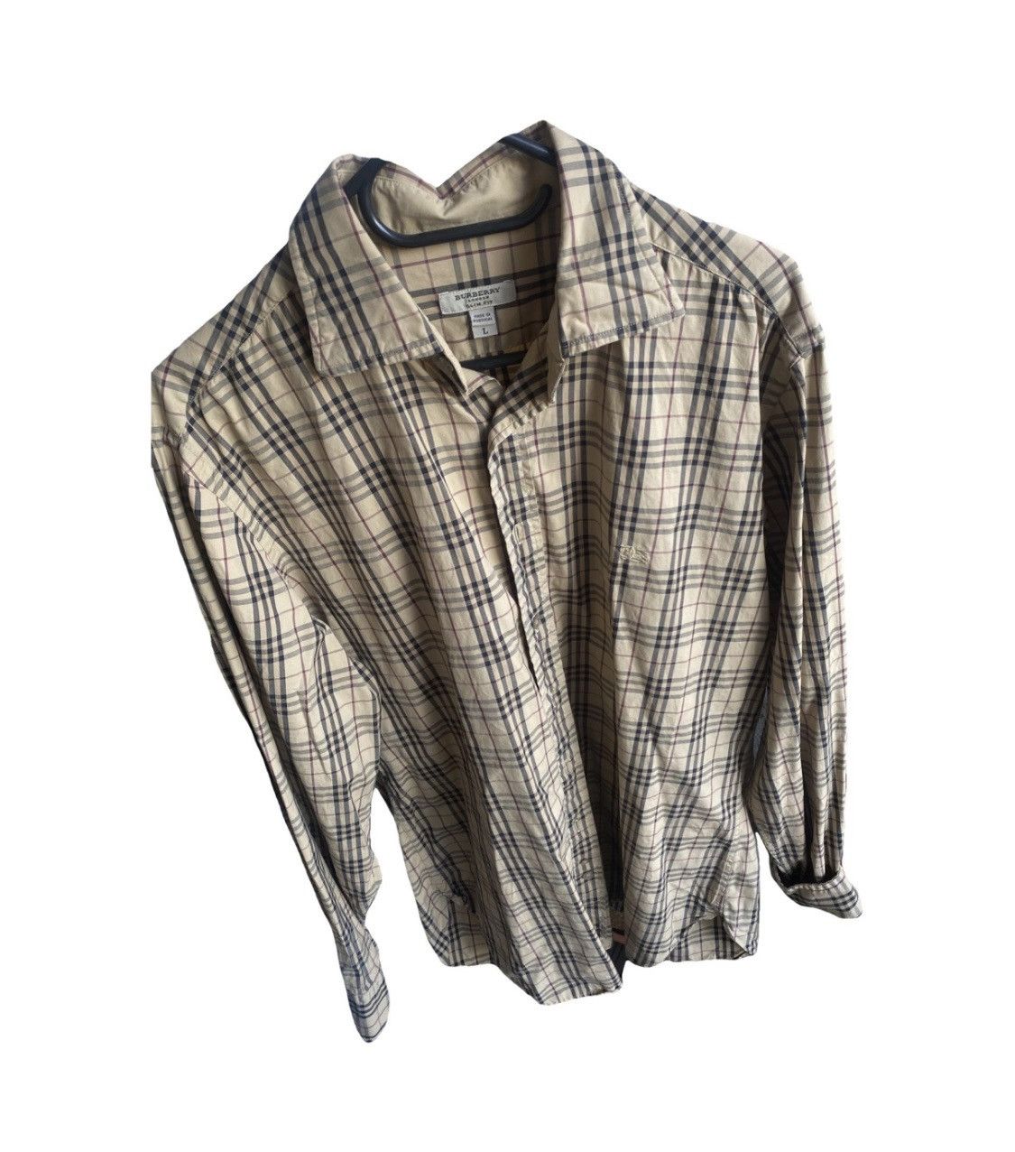 Vintage Luxury burberry fullprint shirt button up