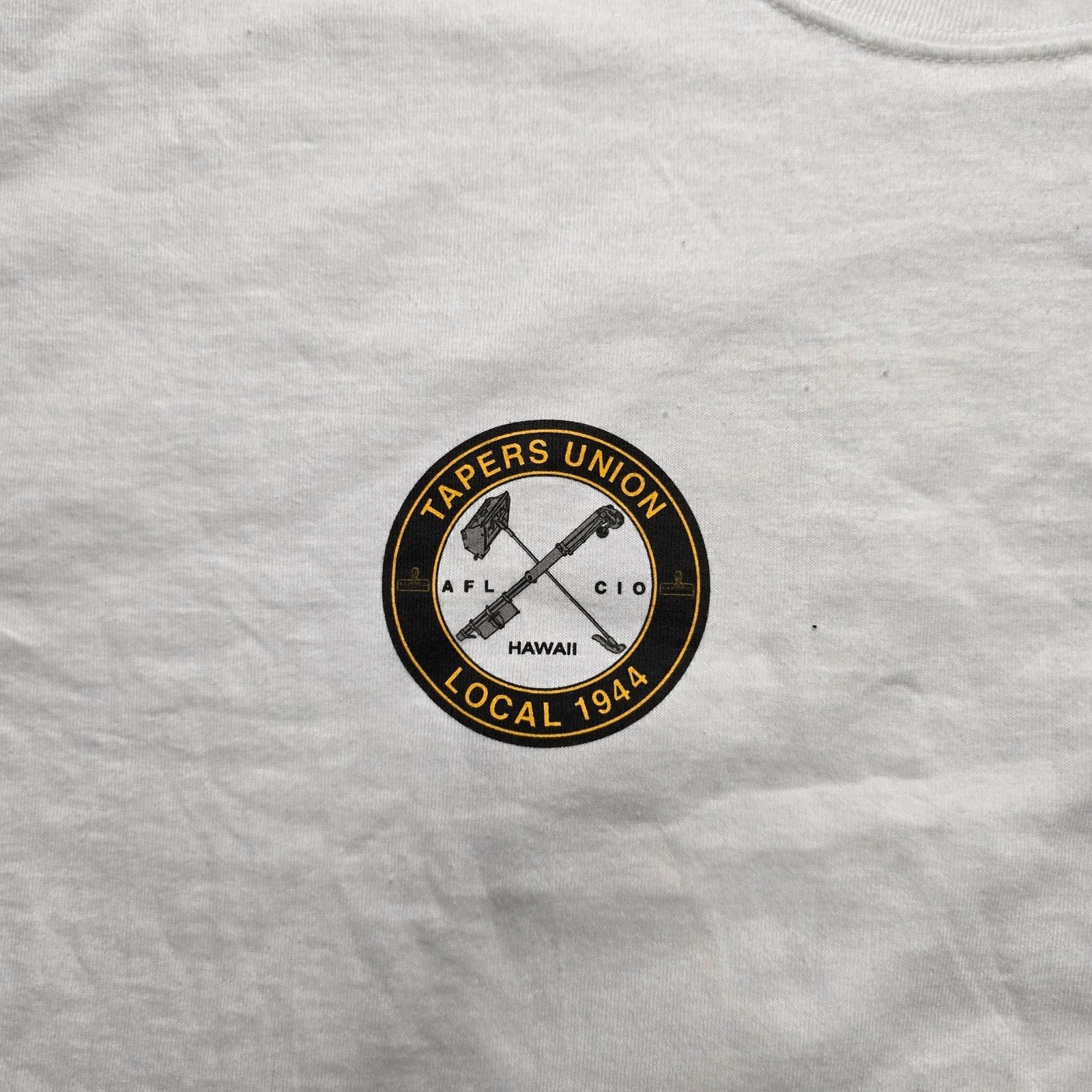 Hanes × Vintage Vintage Tapers Union Local 1944 Hawaii White L Tee Size US L / EU 52-54 / 3 - 5 Thumbnail