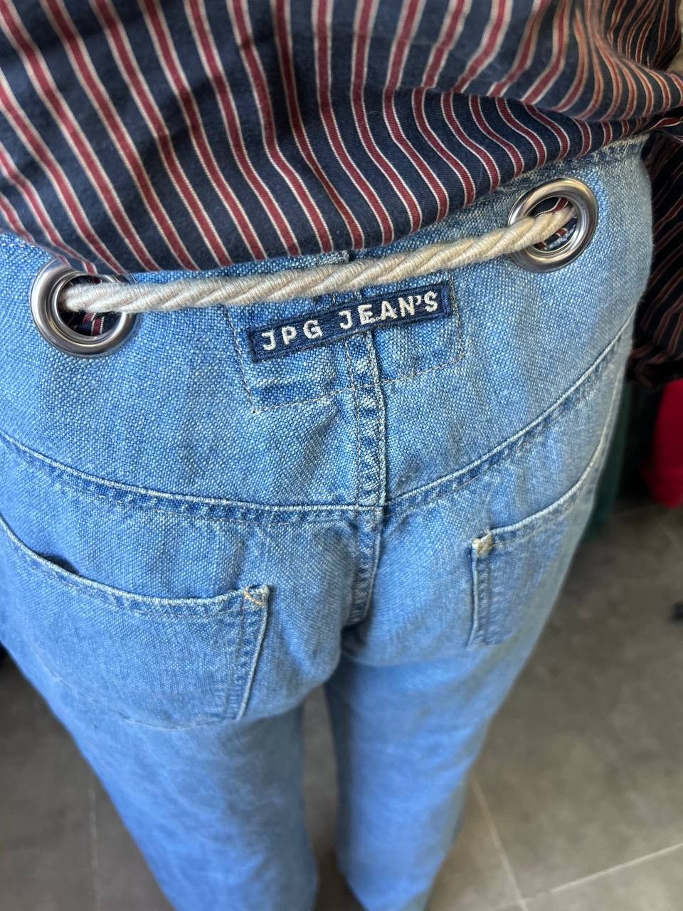 Jean Paul Gaultier Vintage Jean Paul Gaultier denim trompe l'oeil linen pants Size US 34 / EU 50 - 3 Thumbnail