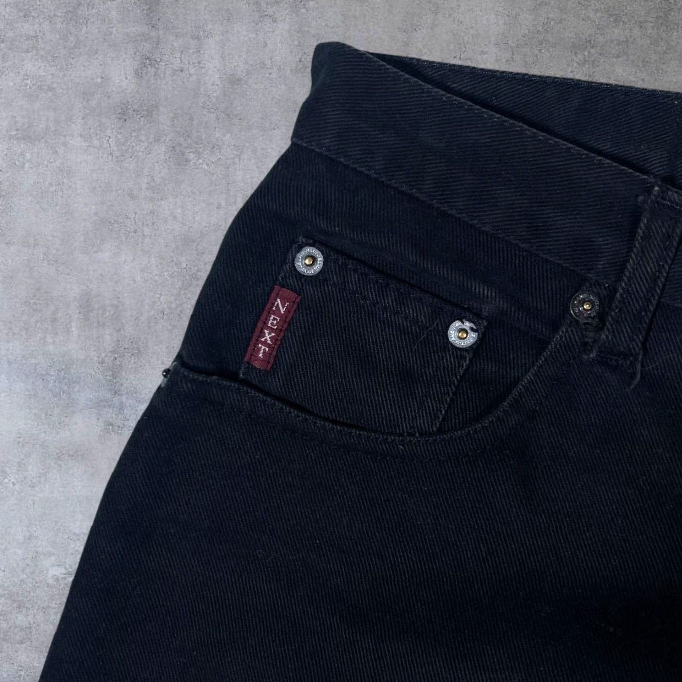 NEXT VINTAGE NEXT Black Denim Cotton High Waisted Mom Jeans Womens UK 18 14/16 Jeans Size 36" / US 14 / IT 50 - 5 Thumbnail