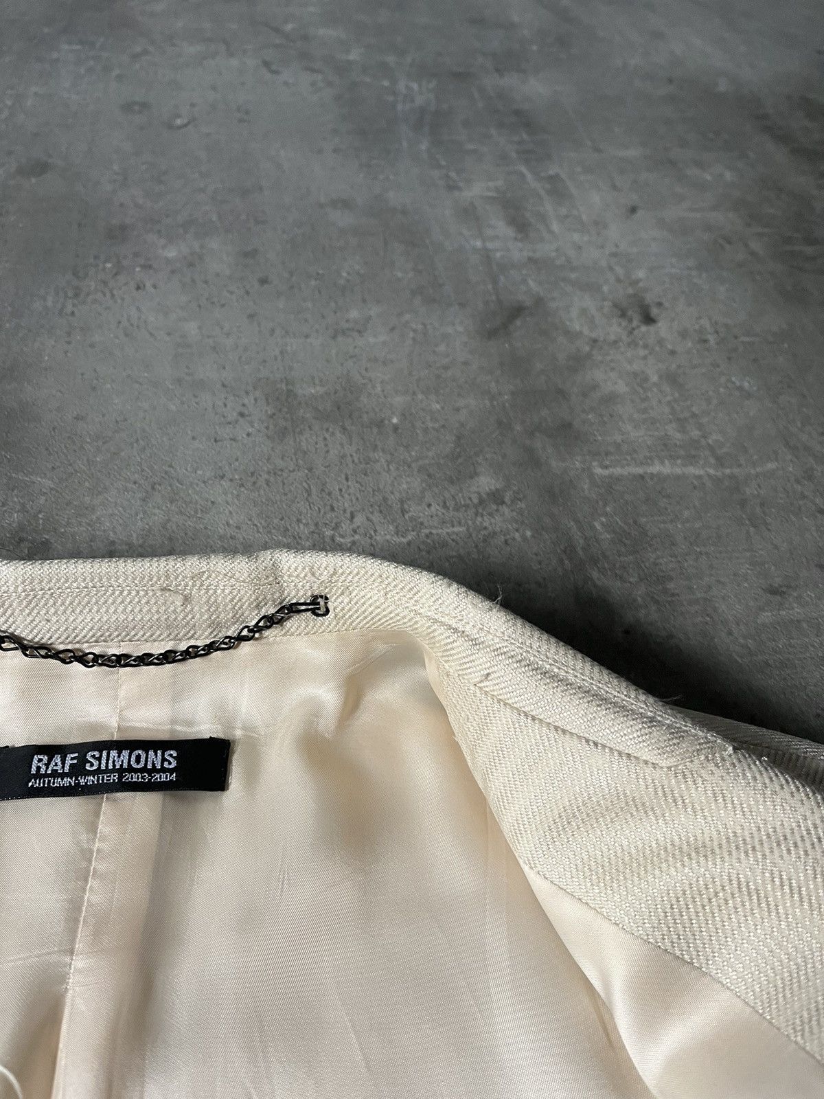 Raf Simons Raf Simons A/W 03-04 Beige blazer Size US L / EU 52-54 / 3 - 21 Thumbnail