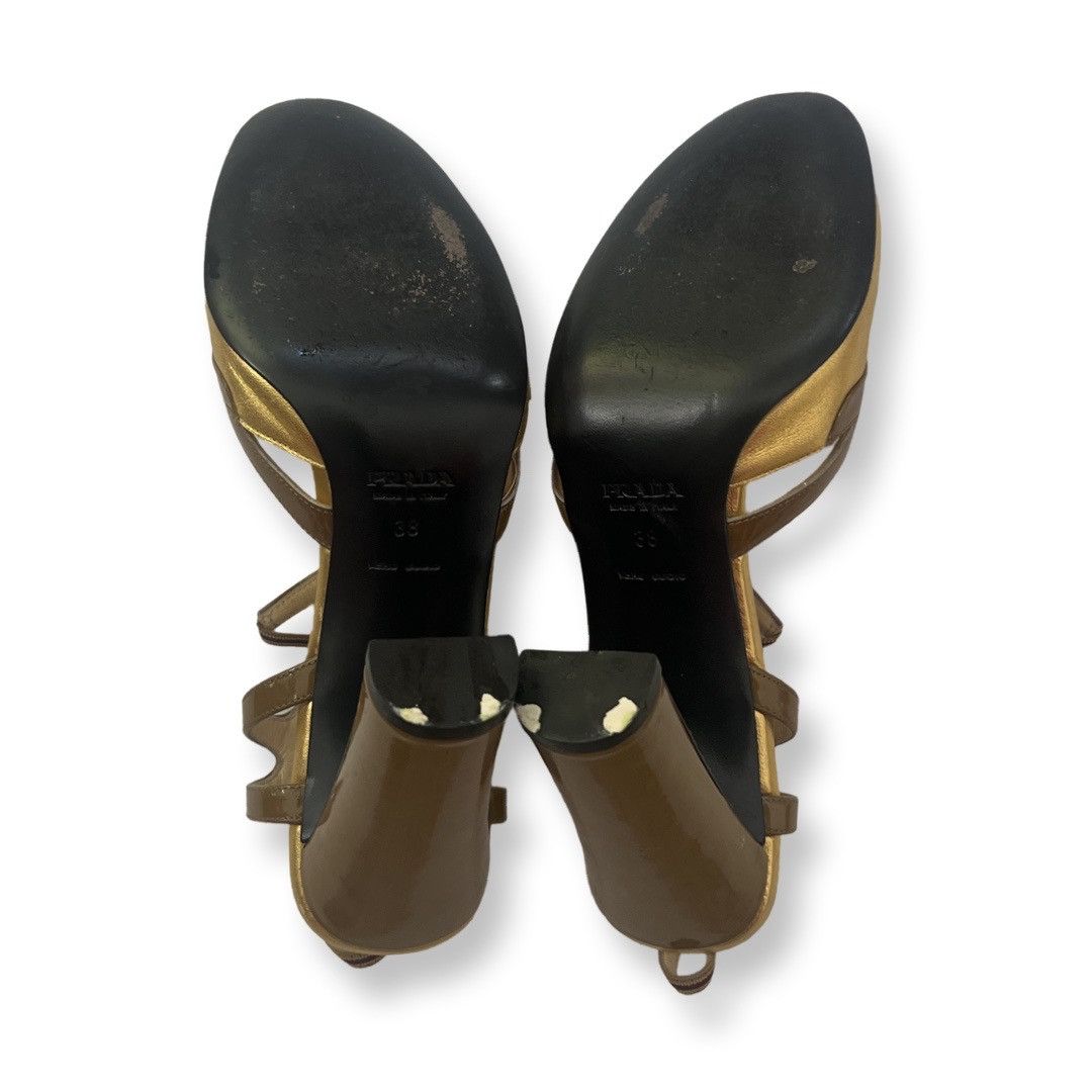 Prada Prada Gold vintage heels size 38 Size US 8 / IT 38 - 6 Thumbnail