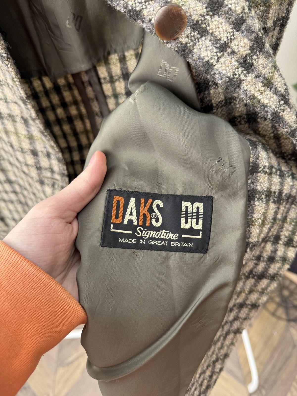 DAKS Vintage DAKS Signature Women’s Wool Blazer Jacket Check Size L / US 10 / IT 46 - 5 Thumbnail