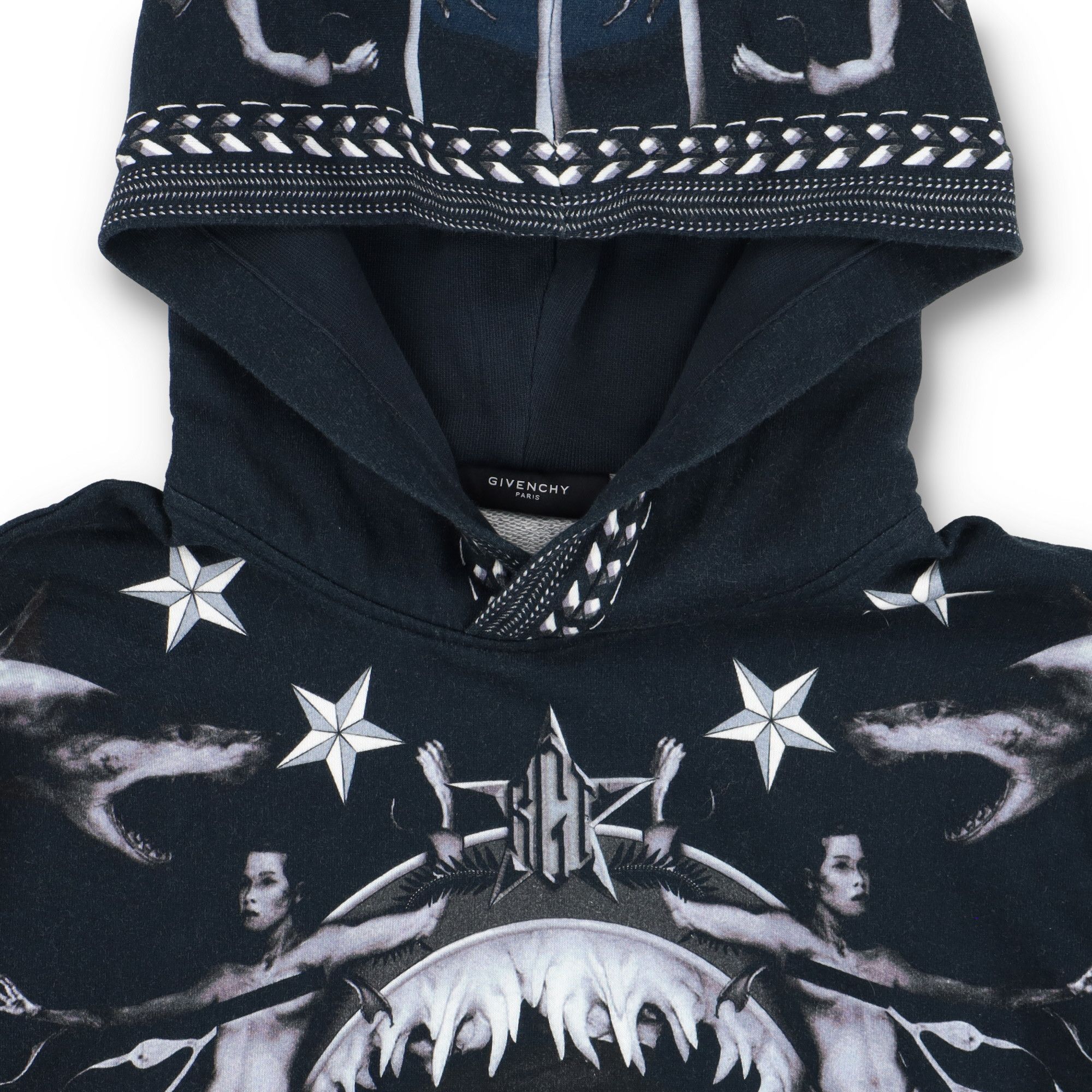 Givenchy Blue Shark Mermaid Print Hoodie Size US M / EU 48-50 / 2 - 7 Thumbnail