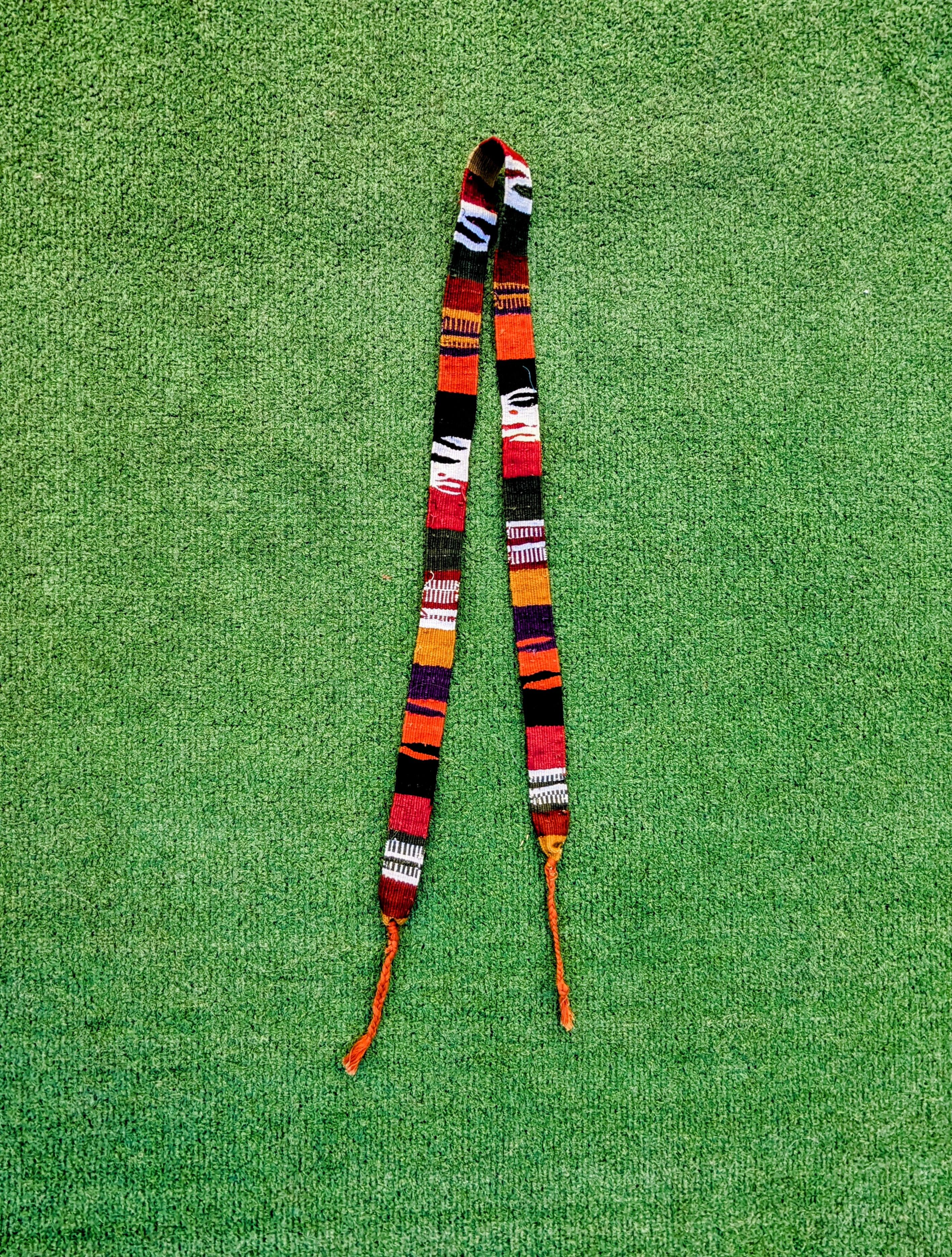 Vintage Guatemala Woven Indigenous Mayan Toto Sash Belt Strap Set Size ONE SIZE - 7 Thumbnail