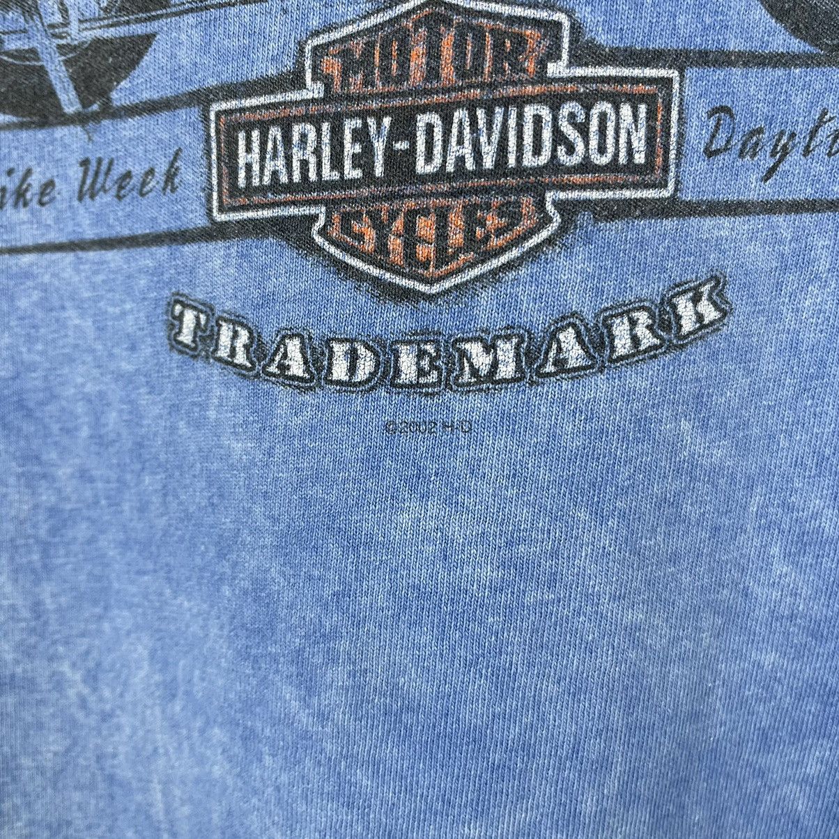 Harley Davidson Vintage Harley Davidson Daytona biker washed rare tee 2001 Size US XL / EU 56 / 4 - 12 Thumbnail