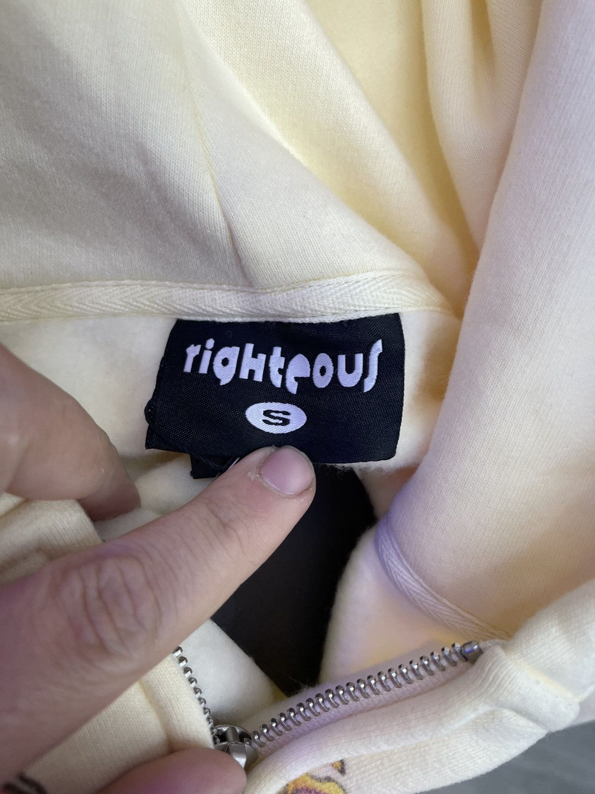 Other Righteous zip Up Hoodie cream Size US S / EU 44-46 / 1 - 3 Thumbnail