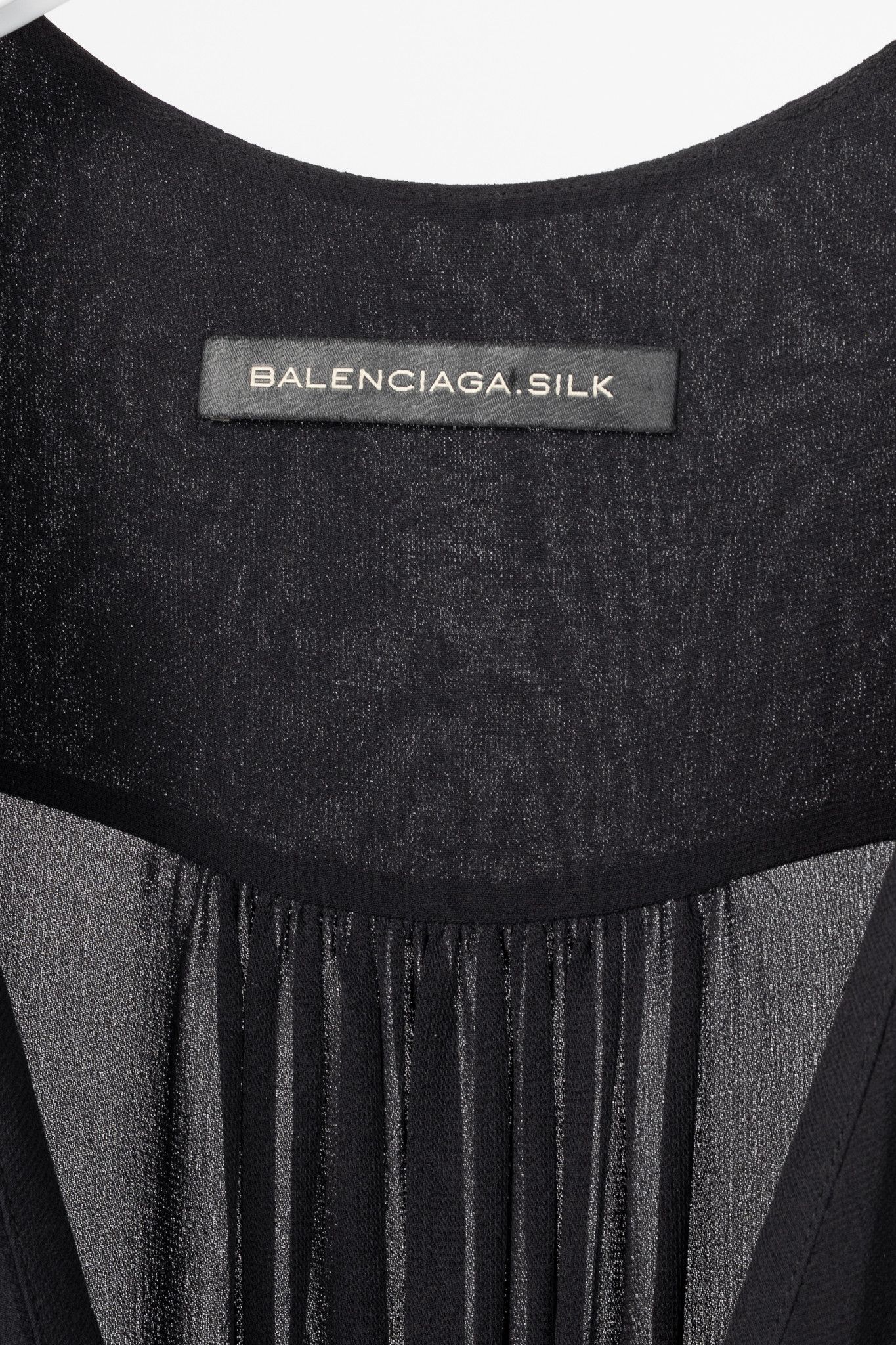 Balenciaga Balenciaga Black Silk-Crepe Wrap Maxi Dress Size S / US 4 / IT 40 - 4 Thumbnail