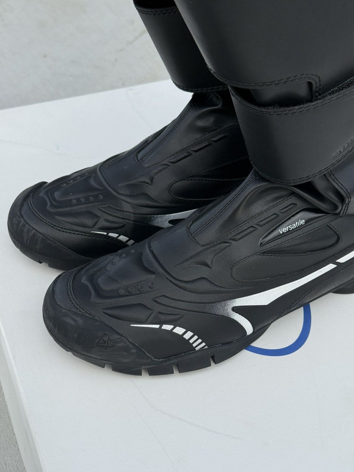 untitlab Untitlab Swift-Trek Faux-Leather Motorcycle Biker Boots Size US 9 / EU 42 - 15 Thumbnail