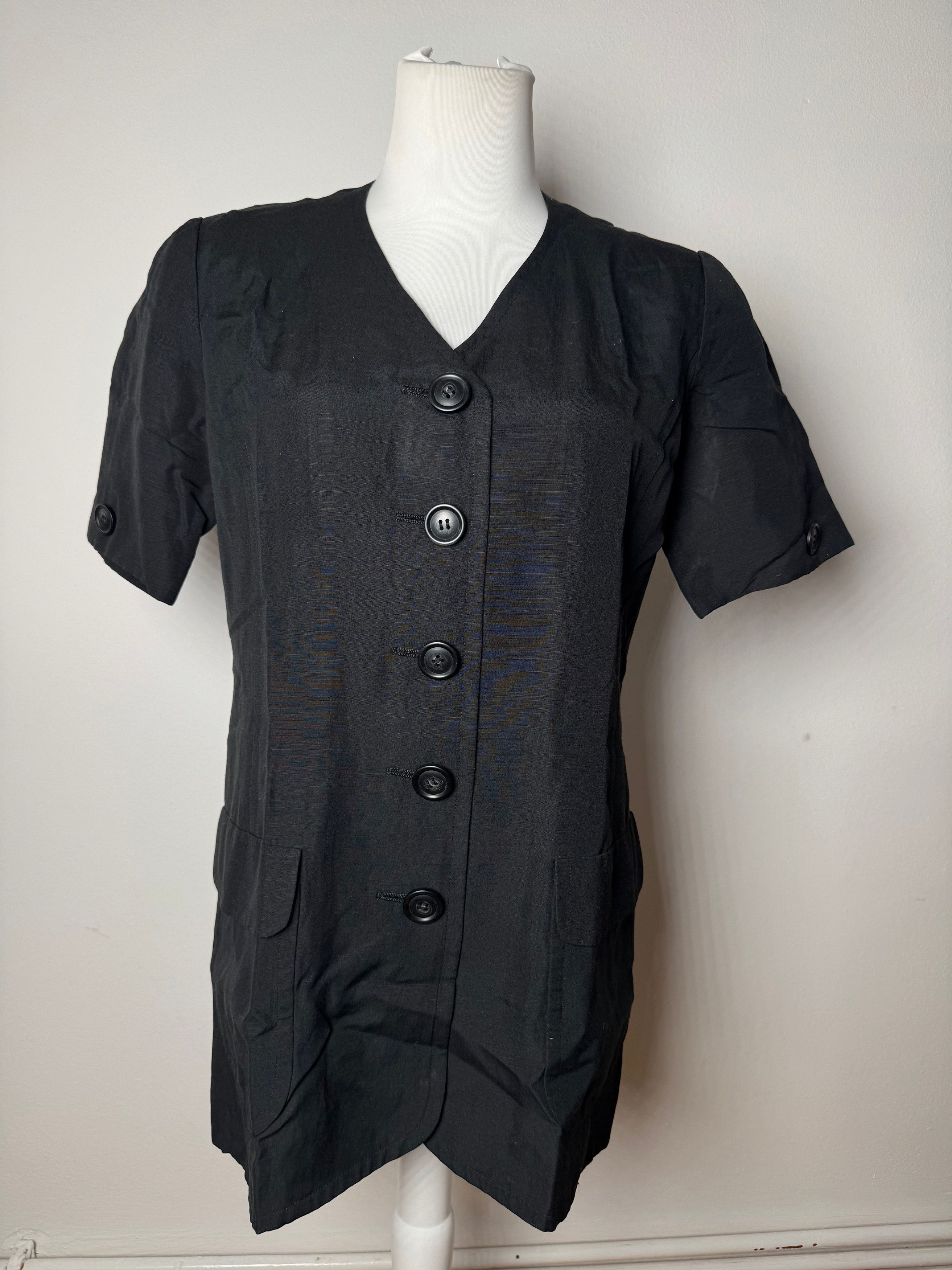 Balenciaga Vintage Linen Top Black 38/M Size M / US 6-8 / IT 42-44 - 1 Thumbnail