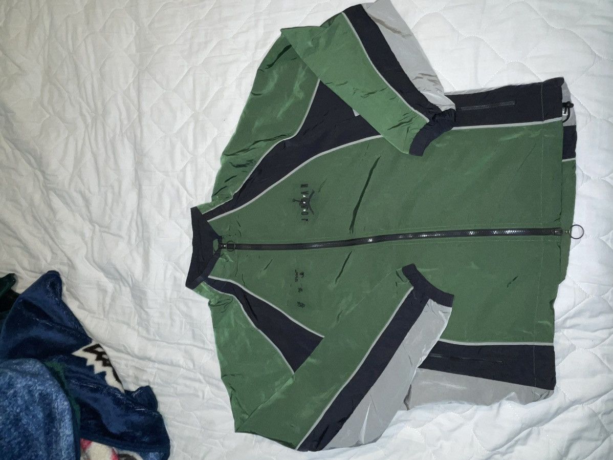 image of Jordan Off White Track Jacket in Green, Men's (Size Large)