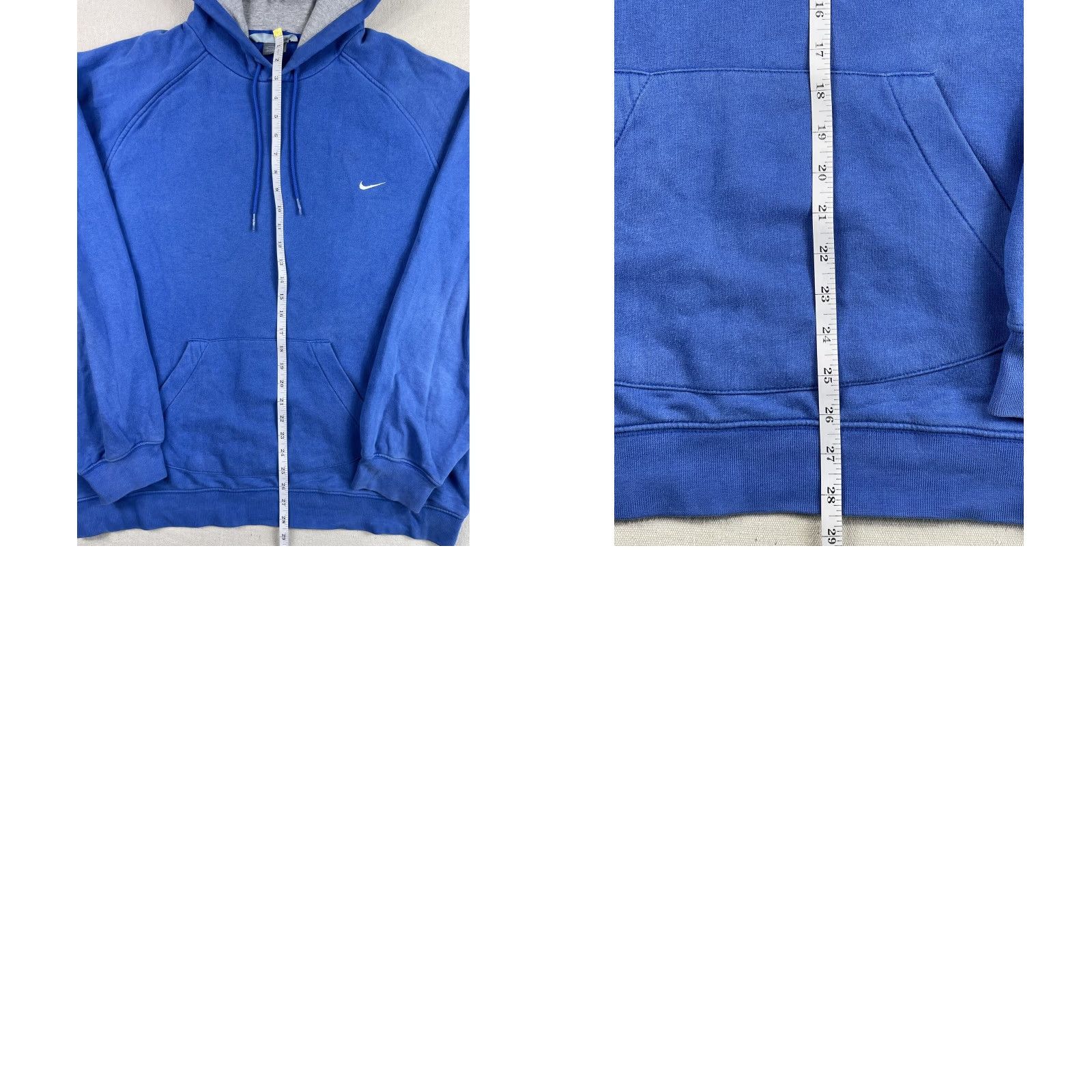 Nike VINTAGE Nike Hoodie XL Blue Pullover Swoosh Long Sleeve Mens Size US XL / EU 56 / 4 - 8 Thumbnail