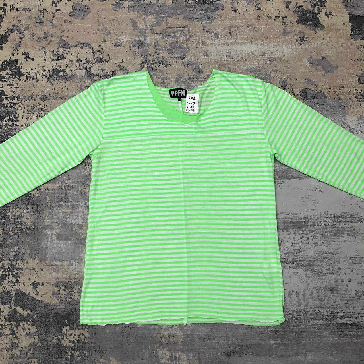 PPFM T83 PPFM PUNK STRIPED LONG SLEEVE TEE Size US M / EU 48-50 / 2 - 1 Thumbnail