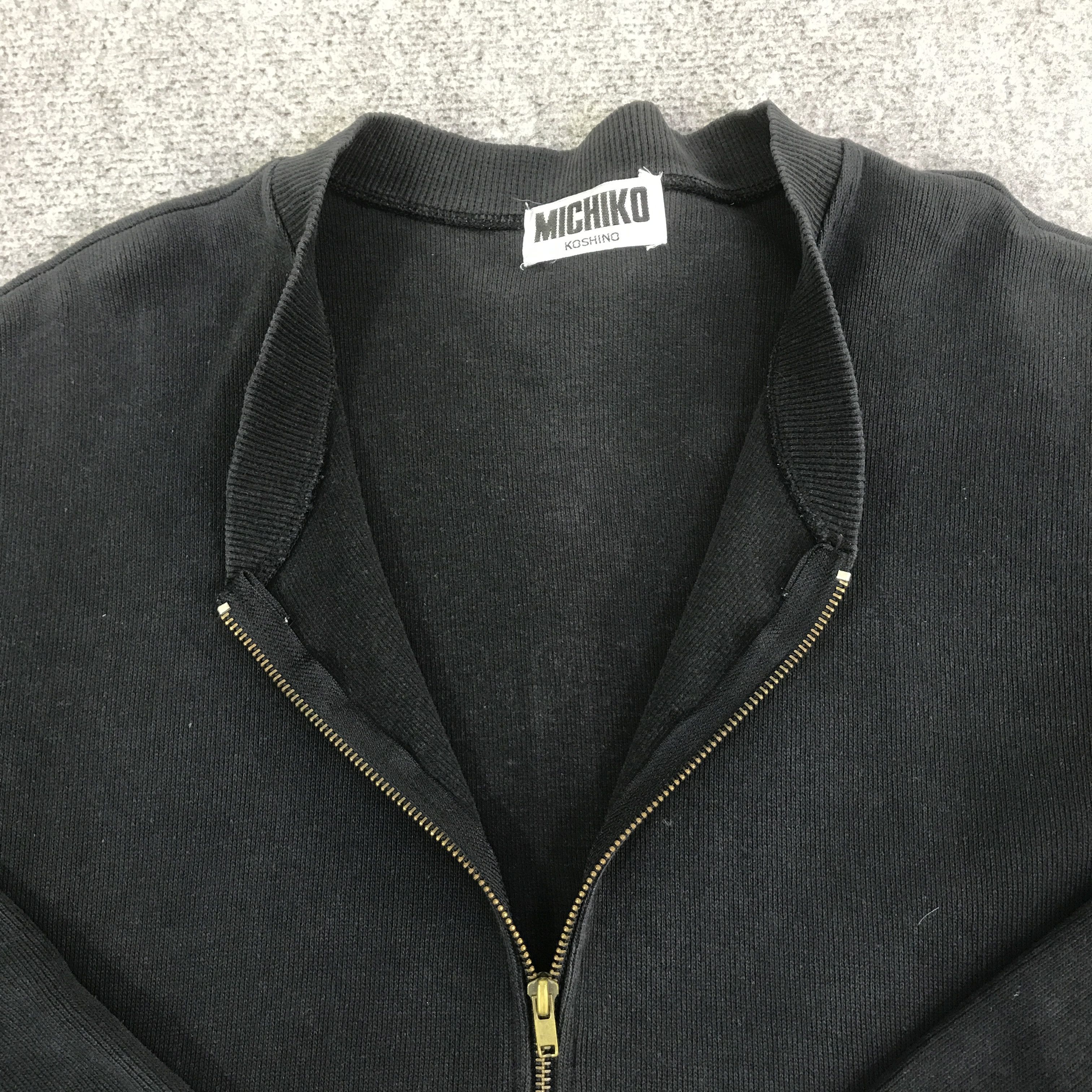 Michiko Koshino MICHIKO KOSHINO JAPAN ZIPPER BLACK FADED JACKET K127B1 Size US L / EU 52-54 / 3 - 9 Thumbnail