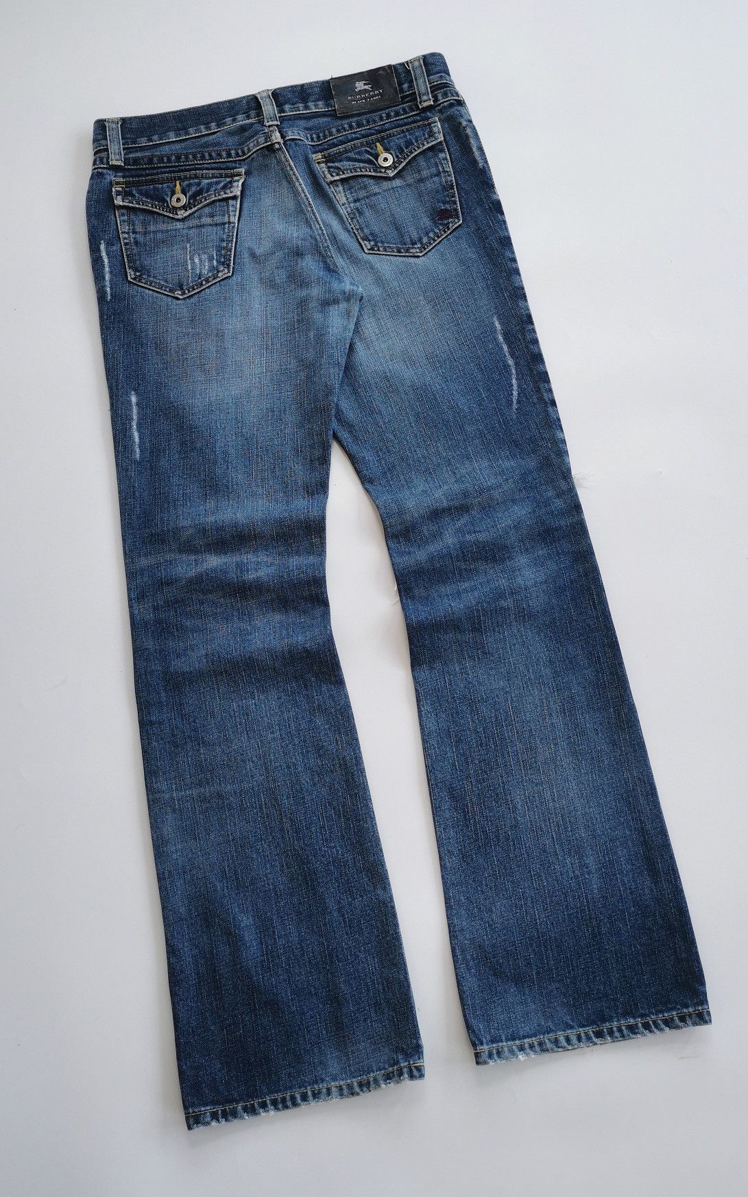 Burberry Bootcut Burberry Distressed Denim Jeans Size US 32 / EU 48 - 8 Thumbnail