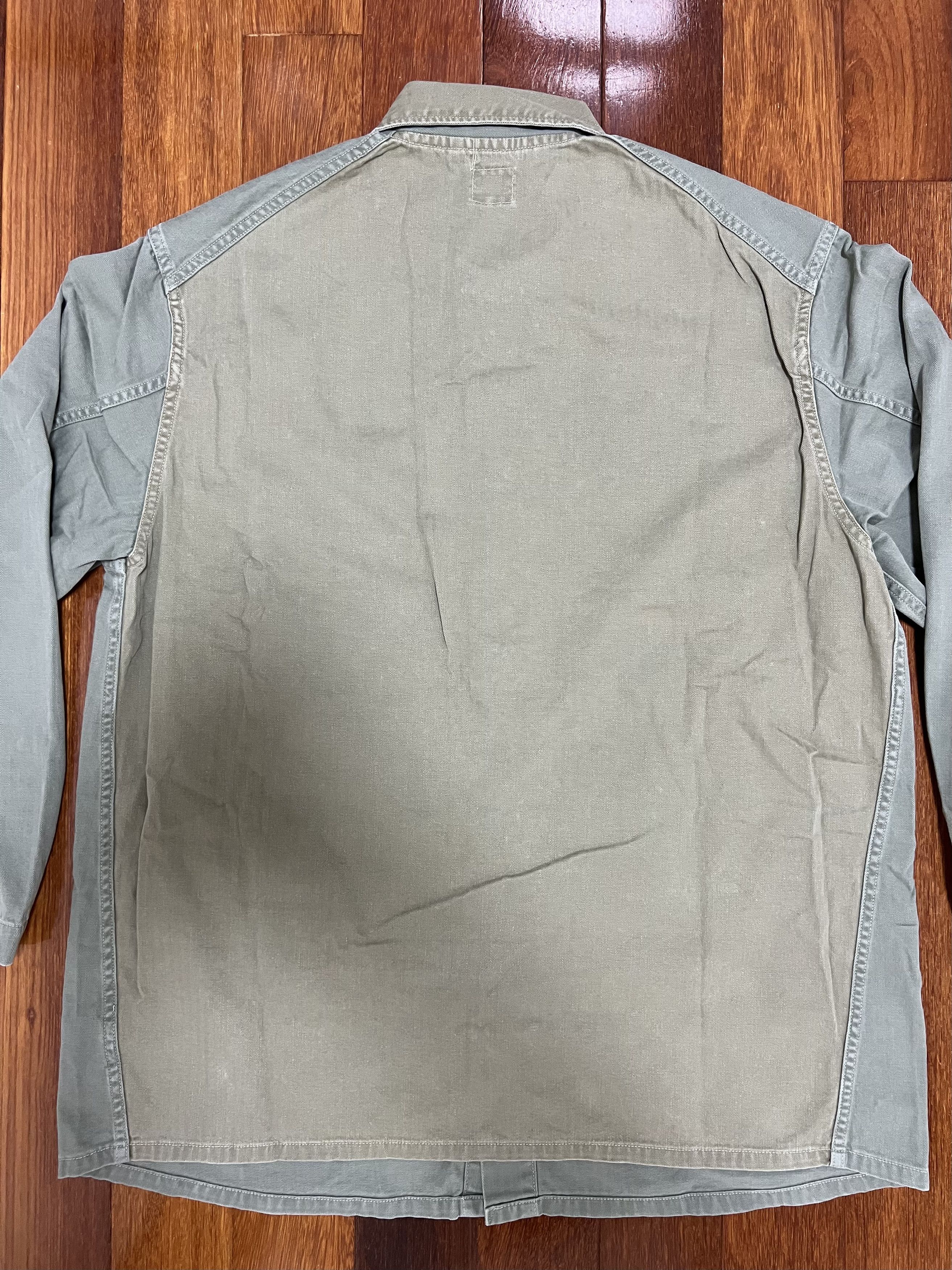 Orslow 💚 Orslow Herringbone Utility Coverall Jacket Green NEW Size US L / EU 52-54 / 3 - 14 Thumbnail