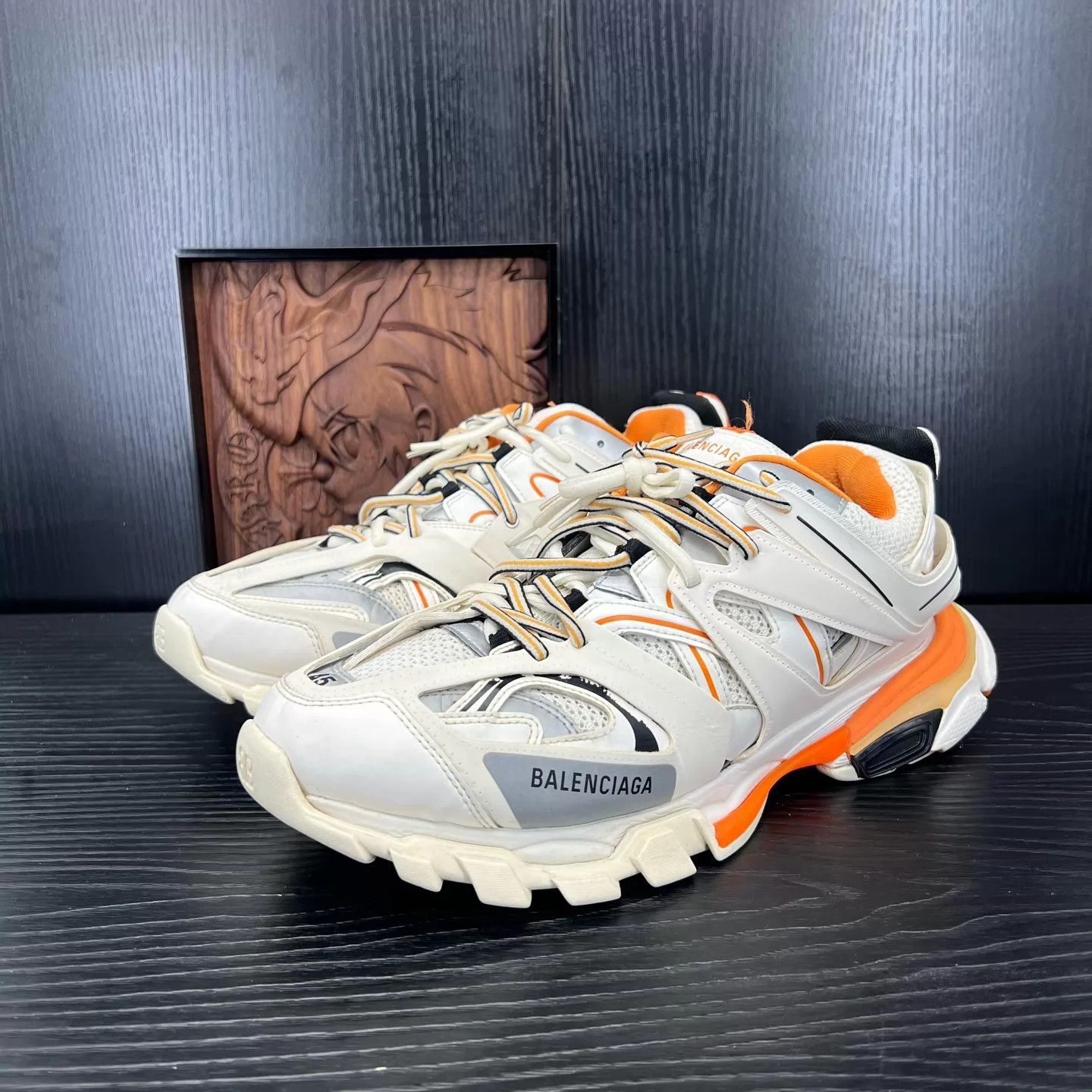 Balenciaga Balenciaga Track White/Orange 45 Size US 12 / EU 45 - 1 Thumbnail