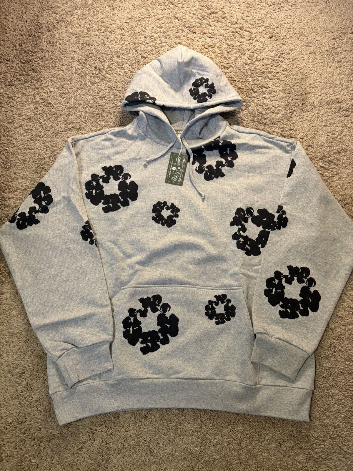DENIM TEARS Denim Tears Black Cotton Wreath Hoodie Grey Size US XL / EU 56 / 4 - 1 Thumbnail