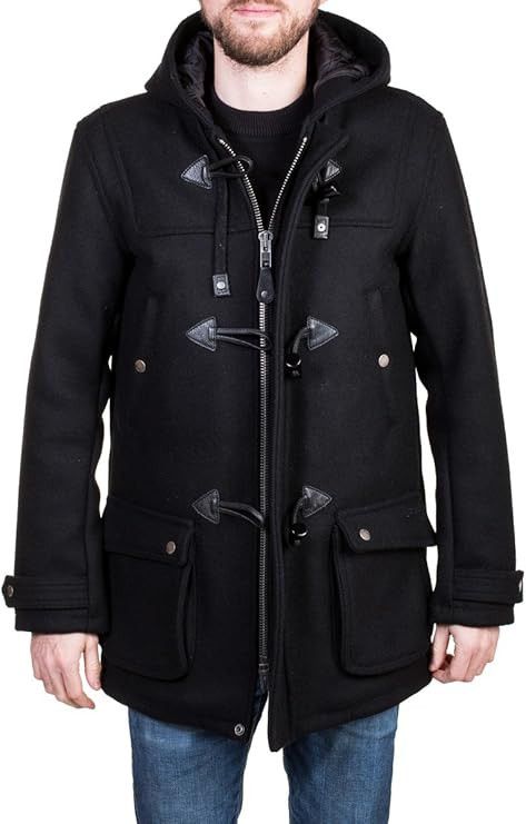 Other Schott NYC Wool Duffle Coat Men's Size M Black Casual Size US M / EU 48-50 / 2 - 2 Thumbnail