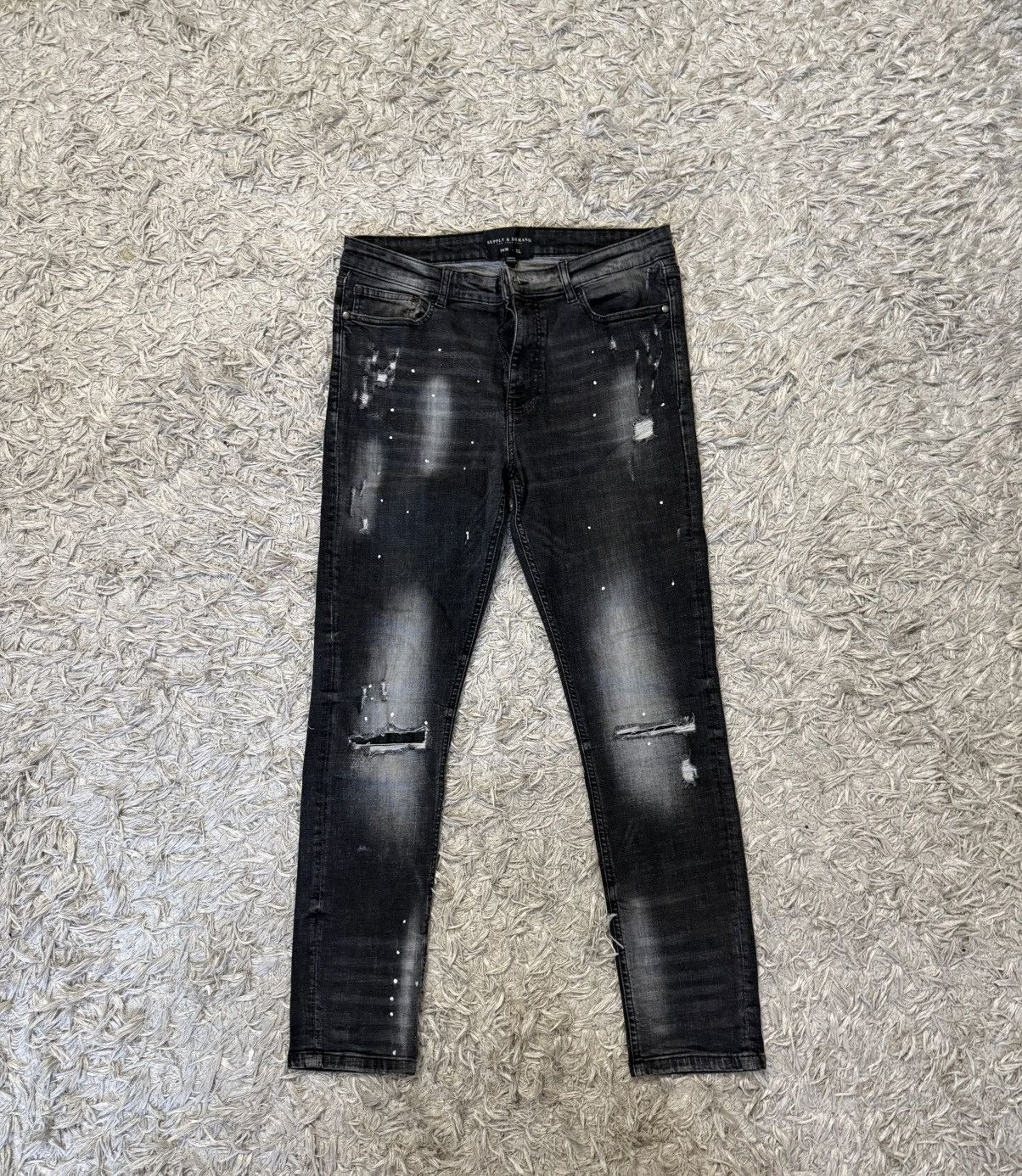 Other ripped slim fit jeans w paint splatter Size US 36 / EU 52 - 1 Thumbnail