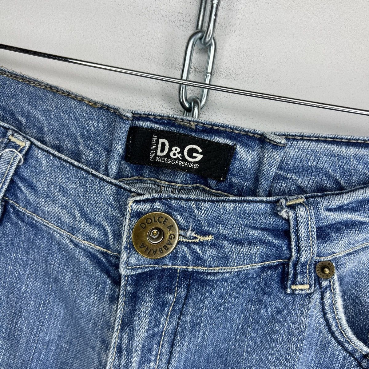 Dolce & Gabbana × Vintage Dolce&Gabbana Low Rise Flared Y2K BootCut 00’s Jeans Pants Size 29" - 5 Thumbnail