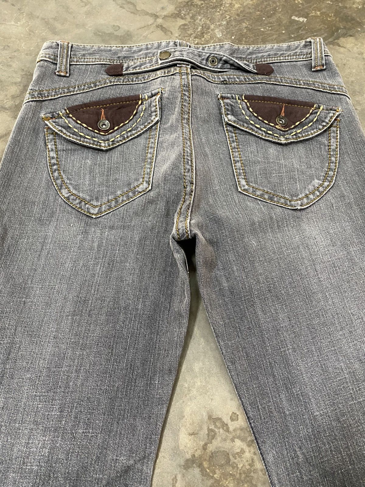 Hysteric Glamour × Japanese Brand × Tornado Mart Flare Jeans Japanese Unknown Fade Black p187 Size US 30 / EU 46 - 3 Thumbnail