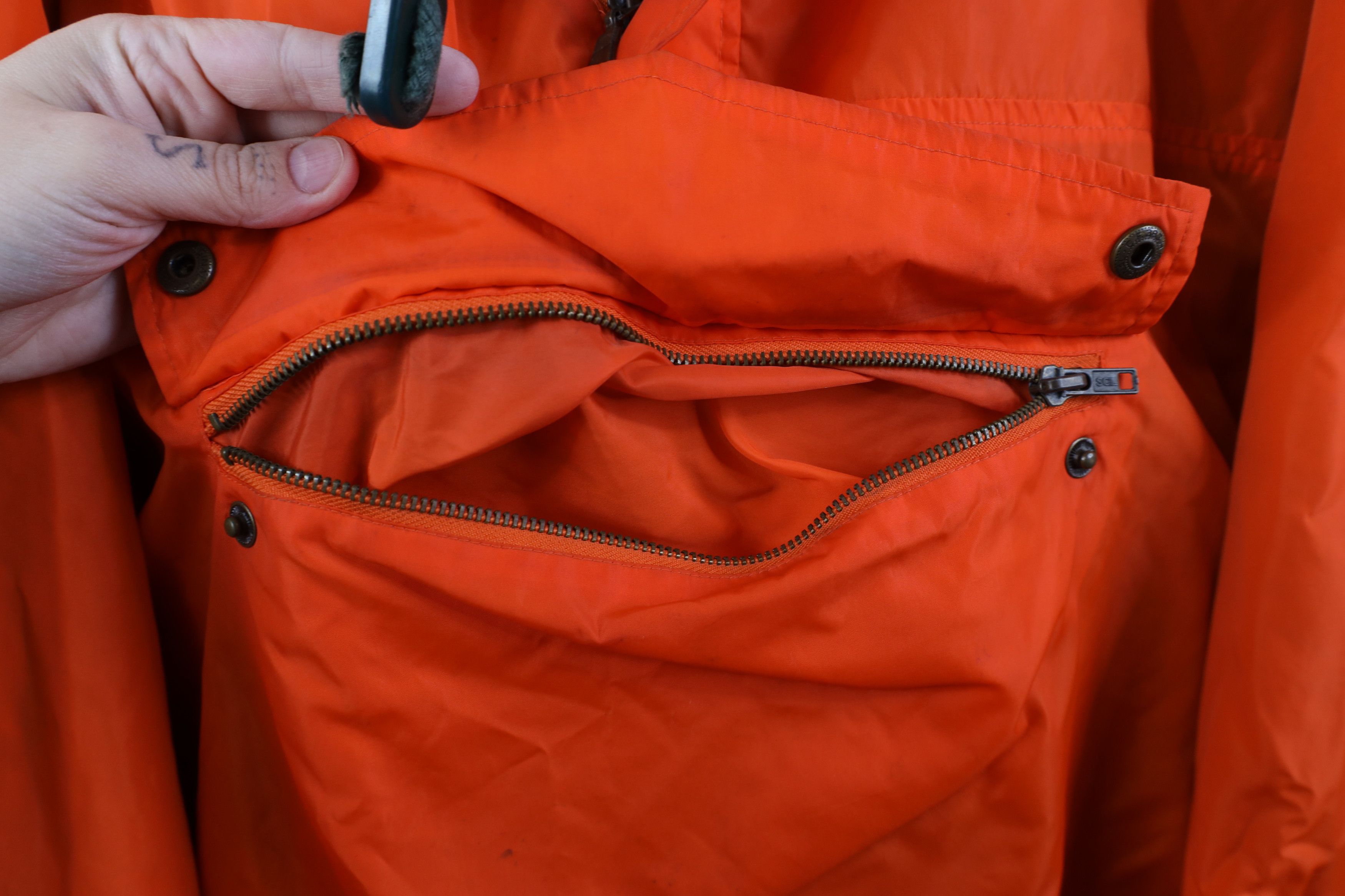 Gap Vintage 90s Gap Hooded Anorak Windbreaker Jacket Orange Size US XL / EU 56 / 4 - 6 Thumbnail