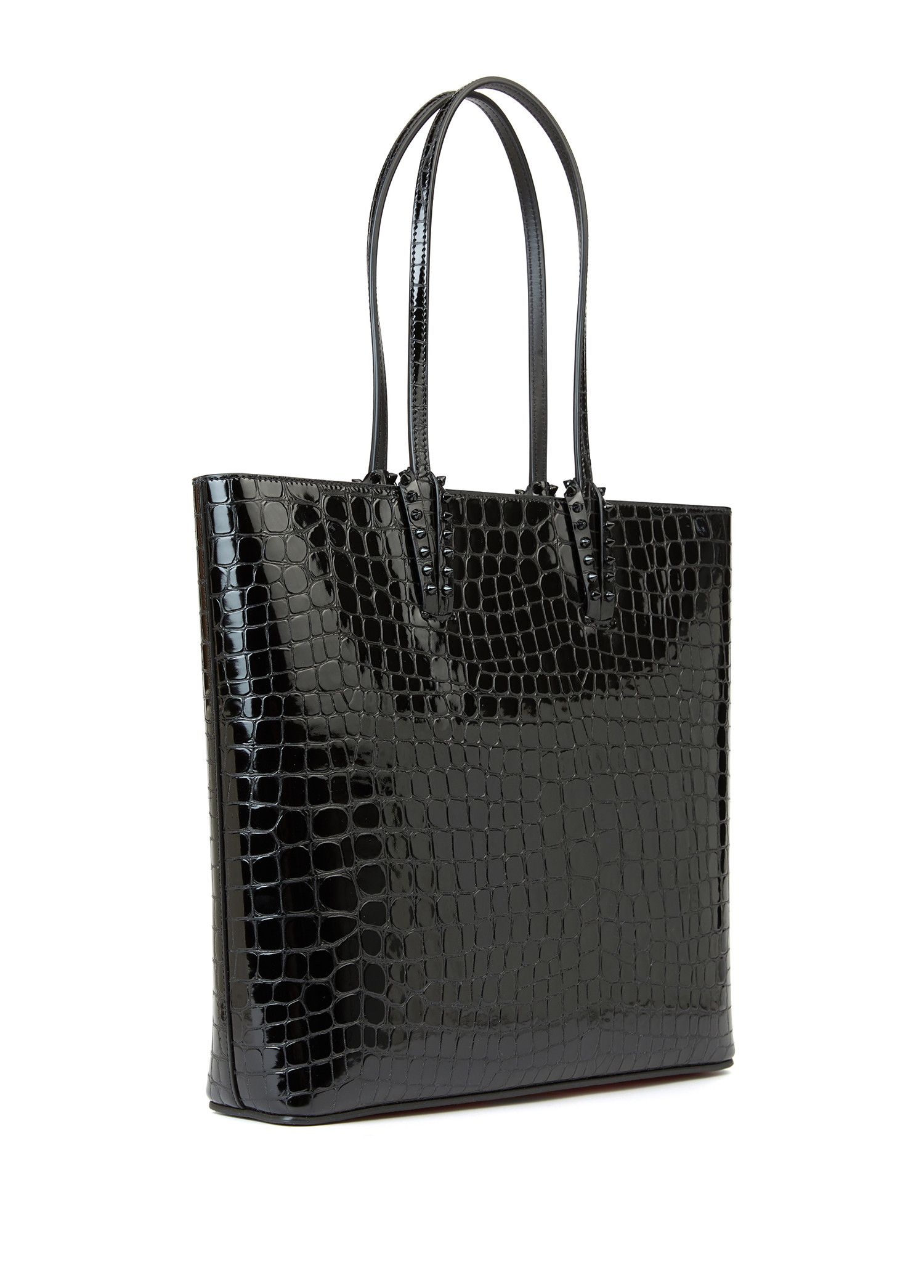 Christian Louboutin CHRISTIAN LOUBOUTIN Cabata black croc embossed leather tote Size ONE SIZE - 5 Thumbnail
