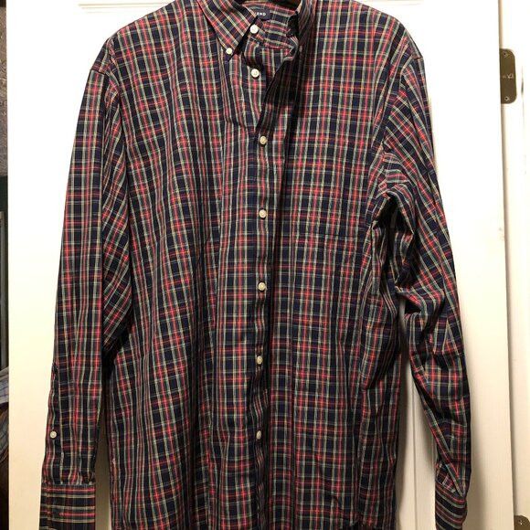 Lands' End Lands'end men's cotton casual shirt size: XXL( 18-18 1/2) Size US XXL / EU 58 / 5 - 1 Thumbnail
