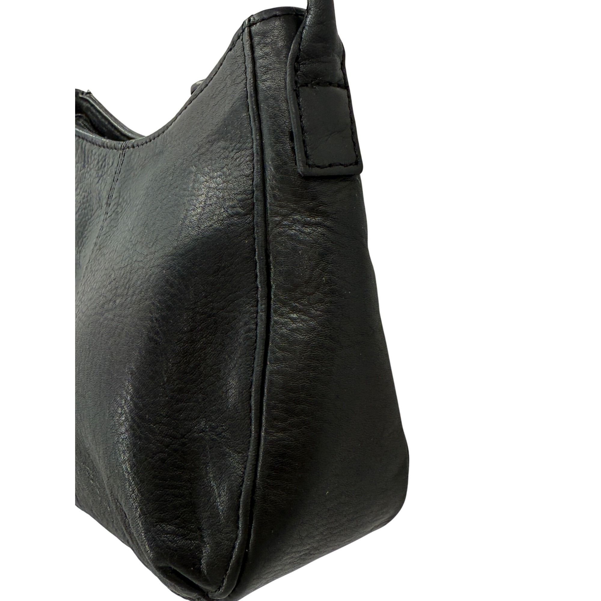 Fossil Vintage Fossil Black Leather Crossbody Bag With Key Charm Size ONE SIZE - 7 Thumbnail