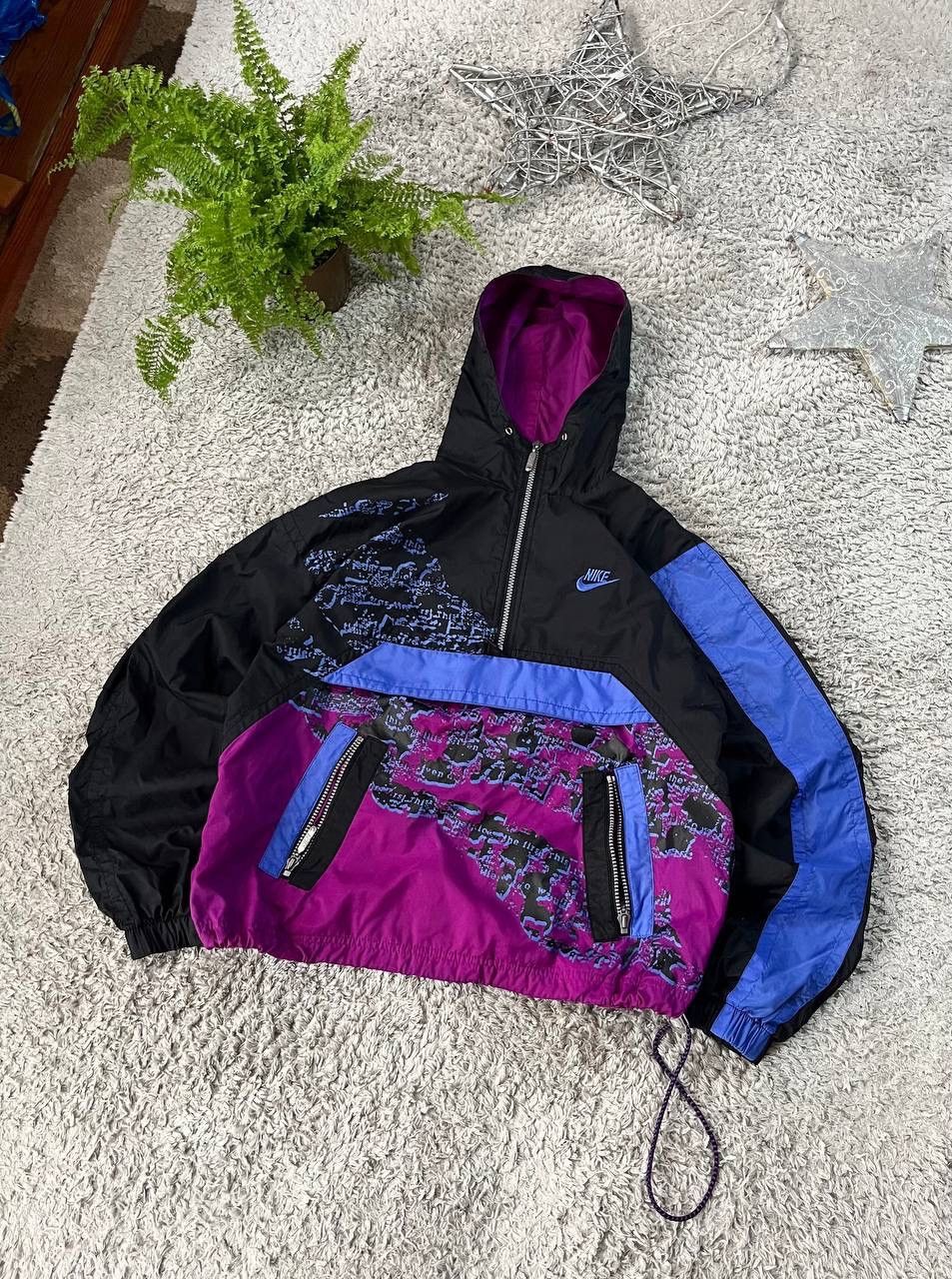 Nike × Vintage 80s Nike Vintage Light Jacket Anorak Streetwear Swoosh Rare Size US M / EU 48-50 / 2 - 2 Thumbnail
