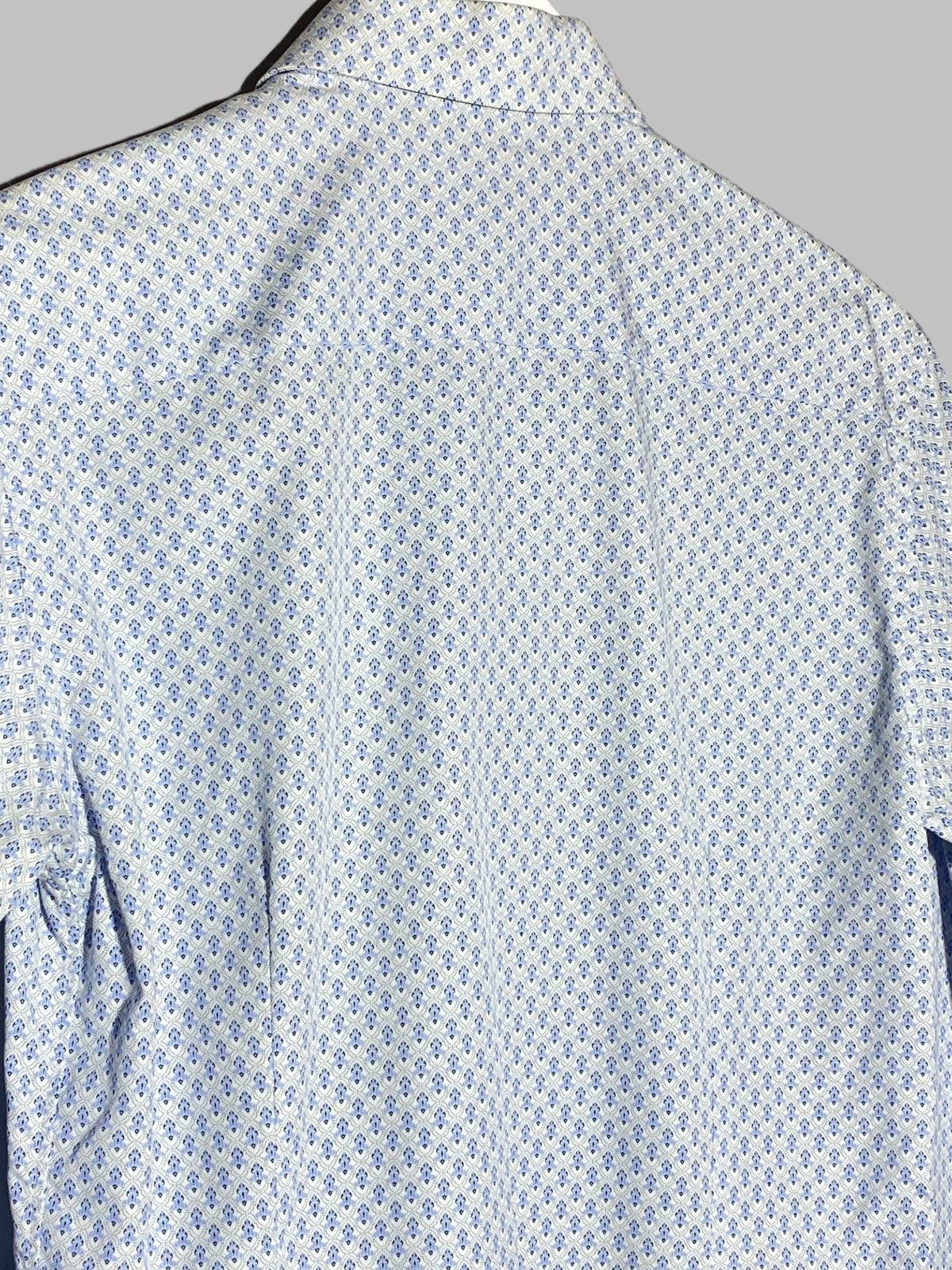 Eton Eton Slim Fit Filigree Pattern Poplin Cotton Shirt Size US M / EU 48-50 / 2 - 11 Thumbnail