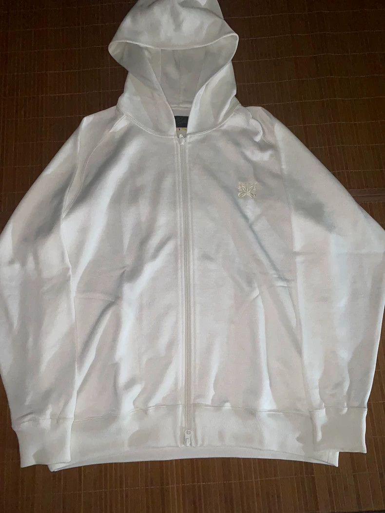 Needles Butterfly Embroidered Zip Hoodie - dmc