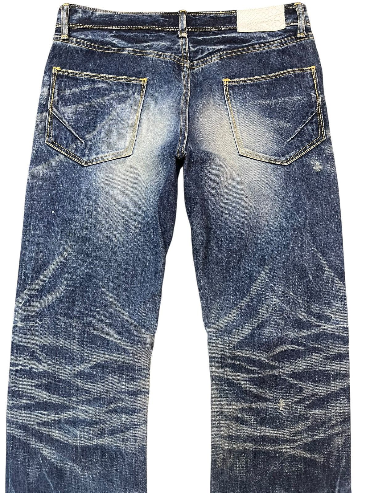 GOSTAR DE FUGA Vintage Go Star De Fuga Whiskers Curve Leg Denim Size US 31 - 7 Thumbnail