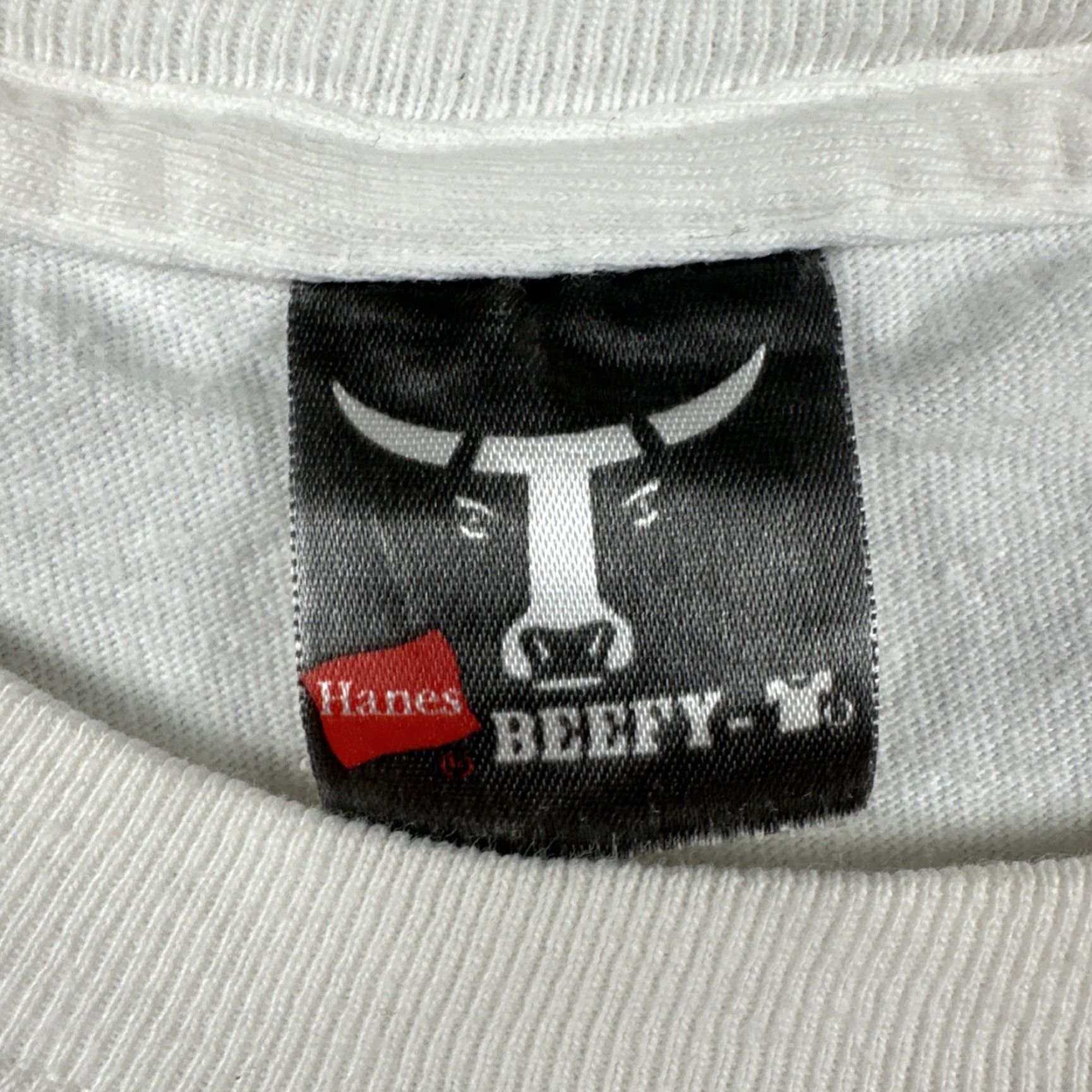Hanes VINTAGE Hanes Beefy-T T-Shirt XXL White Long Sleeve NFL Pittsburgh Steelers Men 2XL Crew Neck Graphic Print Sports Shirts Size US XXL / EU 58 / 5 - 7 Thumbnail