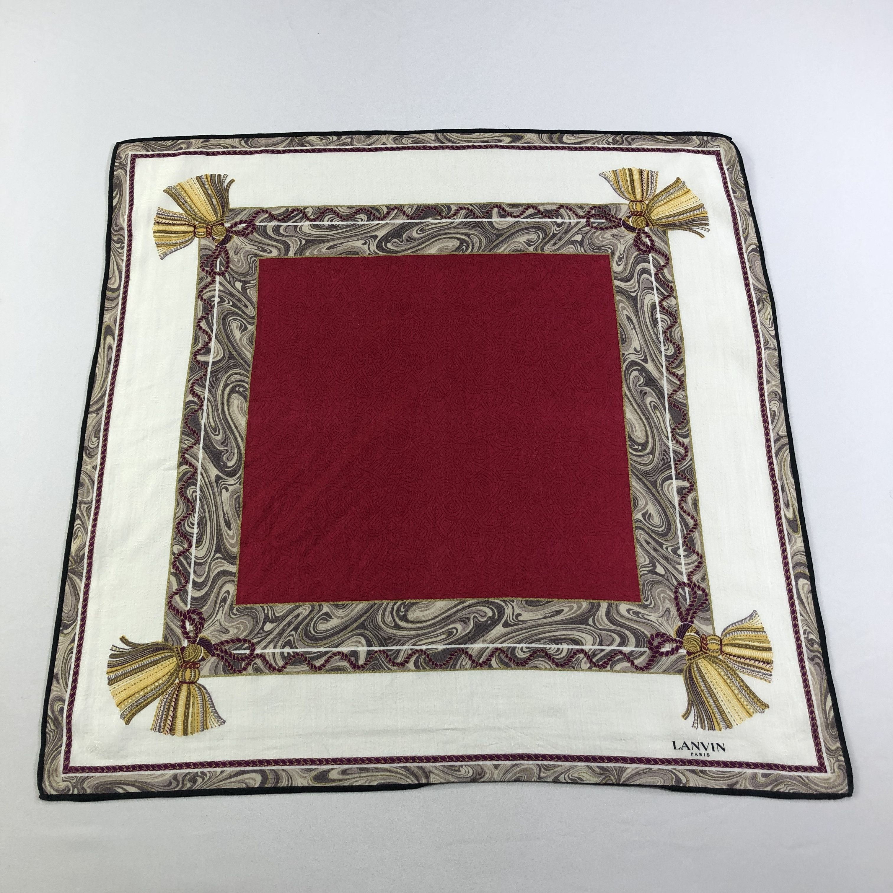 Lanvin Lanvin Tassels Handkerchief Neckerchief Bandana H1901 Size ONE SIZE - 2 Thumbnail