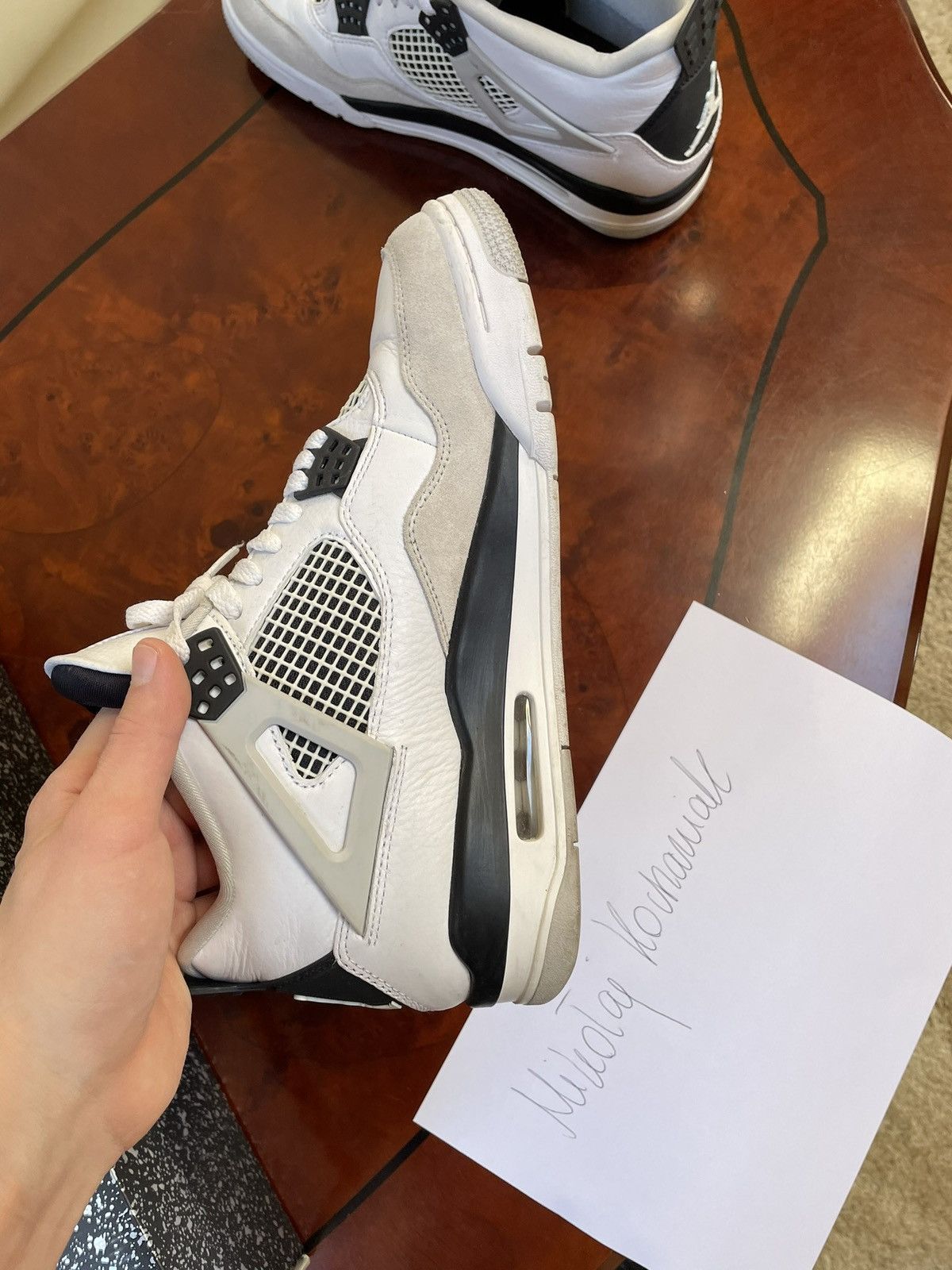 Jordan Brand Nike Air Jordan IV Military black Size US 10 / EU 43 - 14 Thumbnail