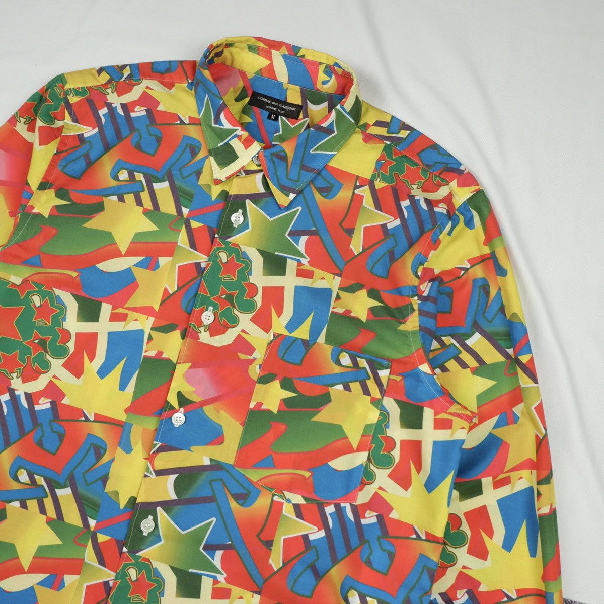 Comme des Garcons × Comme des Garcons Homme × Comme des Garcons Homme Plus Vintage 2001 Cdg+ Psychedelic Clown Shirt Size US M / EU 48-50 / 2 - 2 Thumbnail