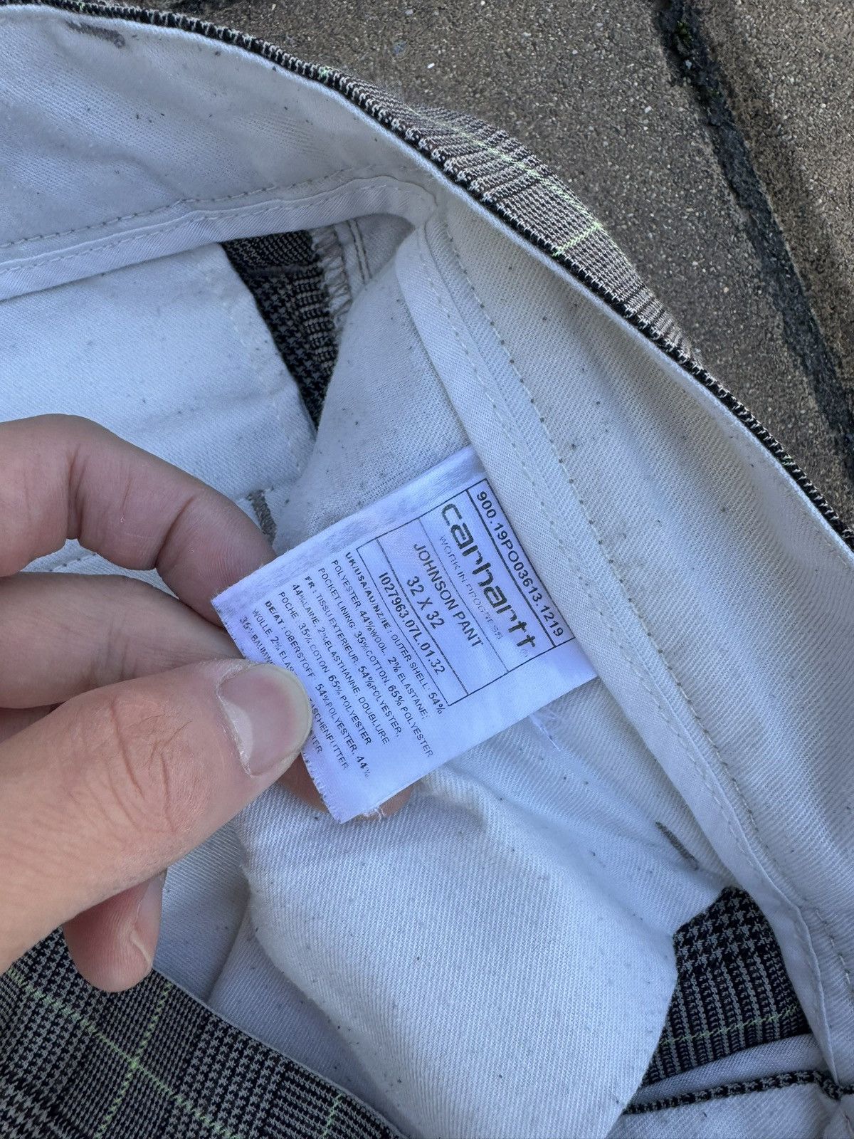 Carhartt Wip Carhartt WIP Johnson Wool Pant Glencheck Grey Size 32x32 Size US 32 / EU 48 - 4 Thumbnail