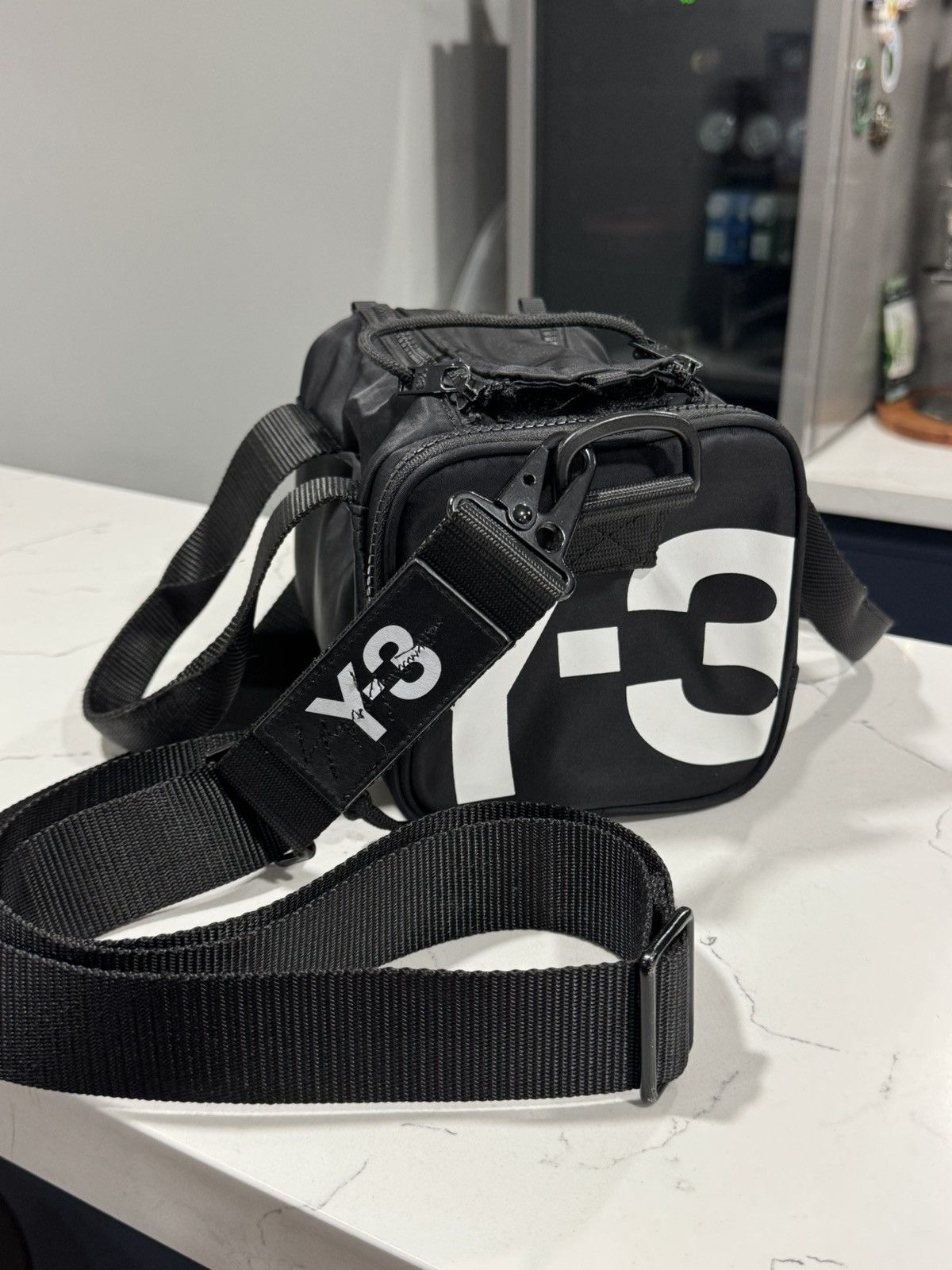 Adidas × Y-3 × Yohji Yamamoto Y-3 mini bag duffle nylon | Grailed