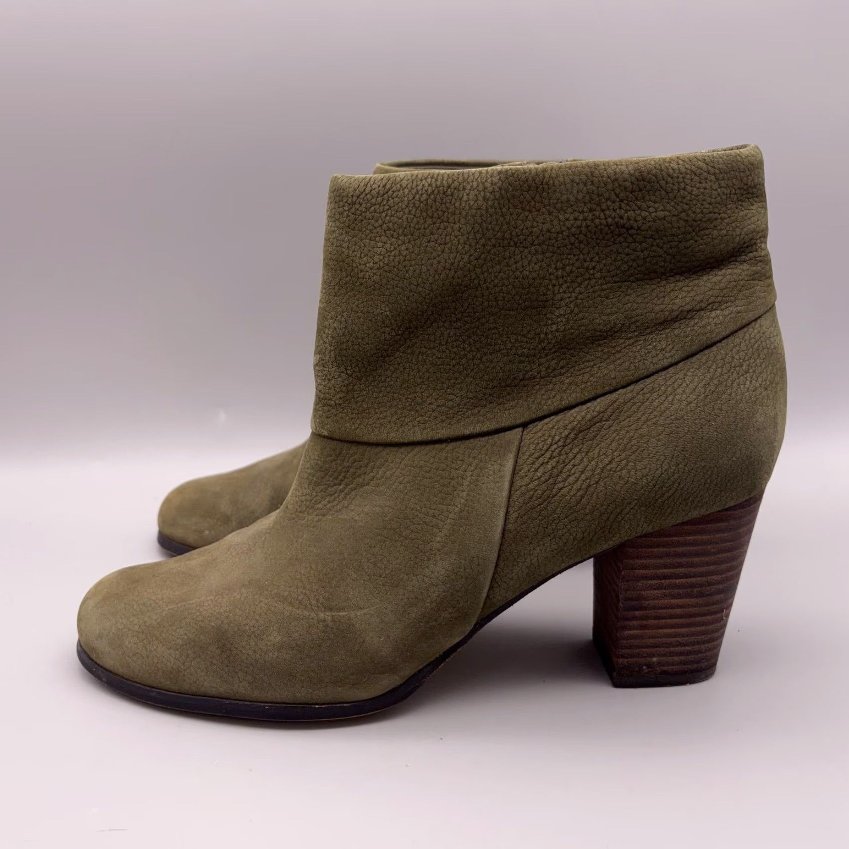 Cole Haan Cole Haan Boots Womens Size 10.5 Green Leather Ankle Booties Block Heel Shoes Casual Size US 11 / IT 41 - 4 Thumbnail