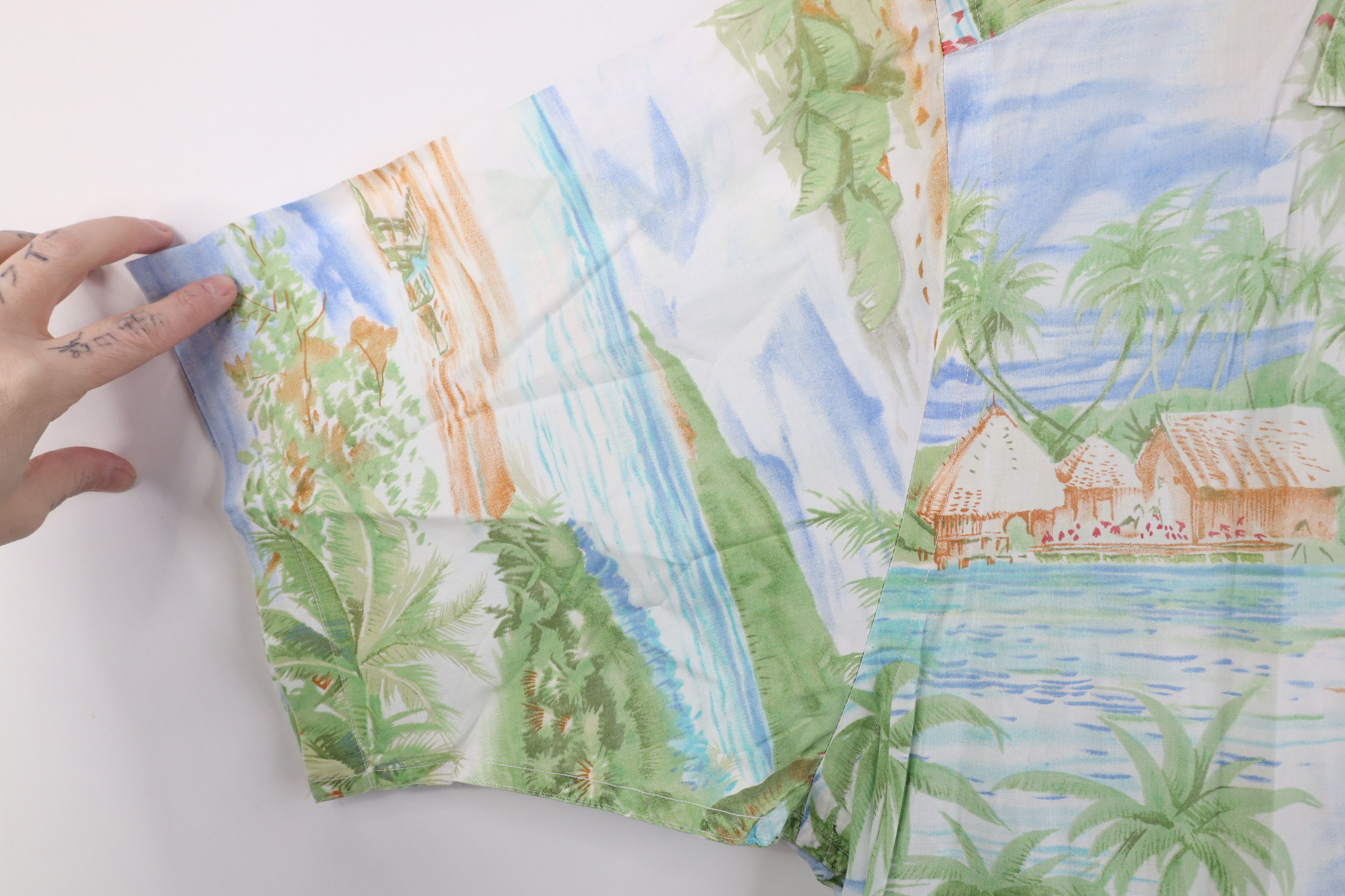 Nautica Vintage 90s Nautica Island Hawaiian Sailing Button Shirt Size US L / EU 52-54 / 3 - 6 Thumbnail